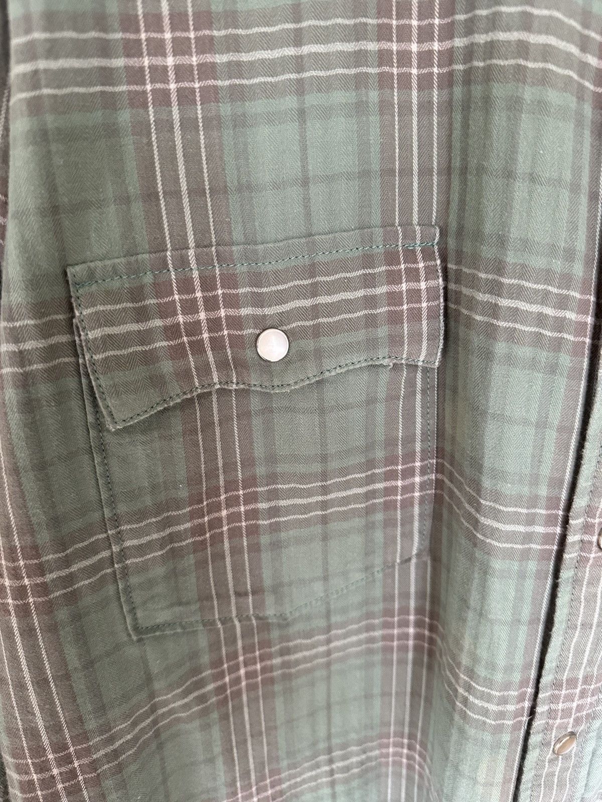 Saint Laurent Paris SS16 Grail Saint Laurent Surf Sound raw hem flannel Hedi Size US XL / EU 56 / 4 - 19 Thumbnail