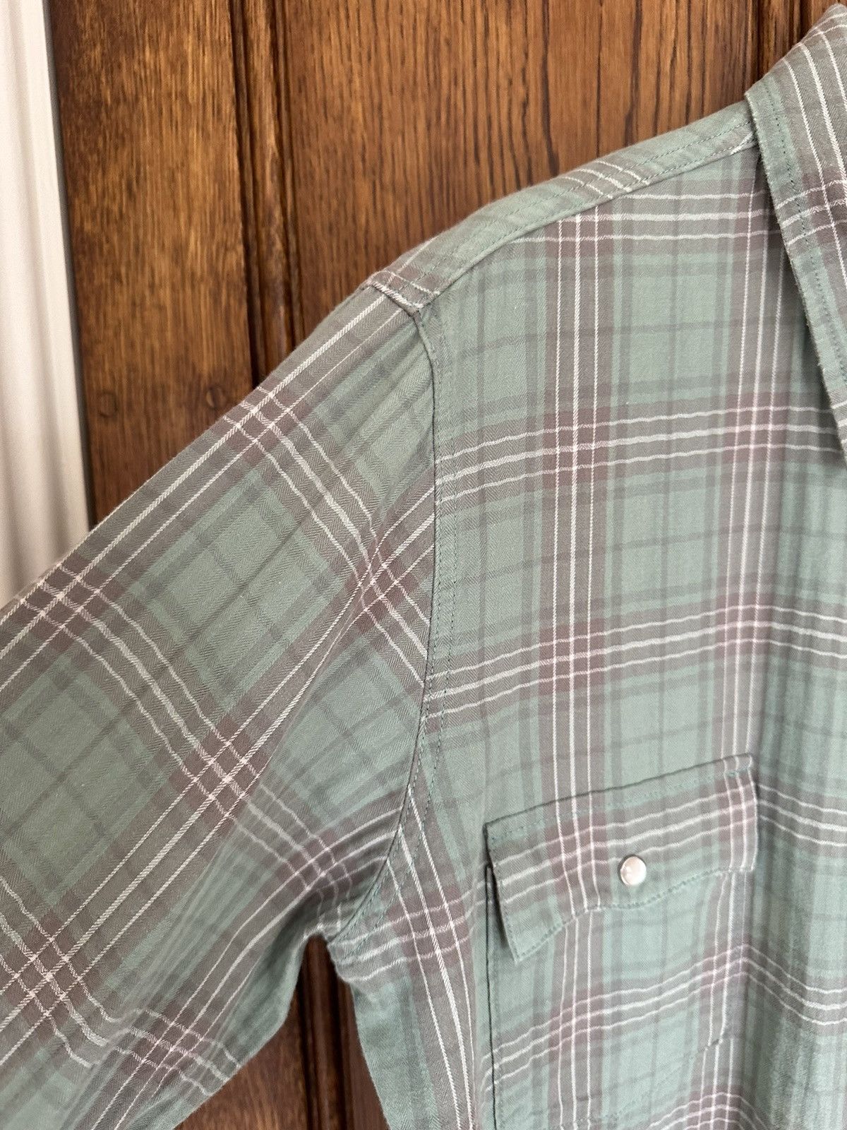 Saint Laurent Paris SS16 Grail Saint Laurent Surf Sound raw hem flannel Hedi Size US XL / EU 56 / 4 - 17 Thumbnail