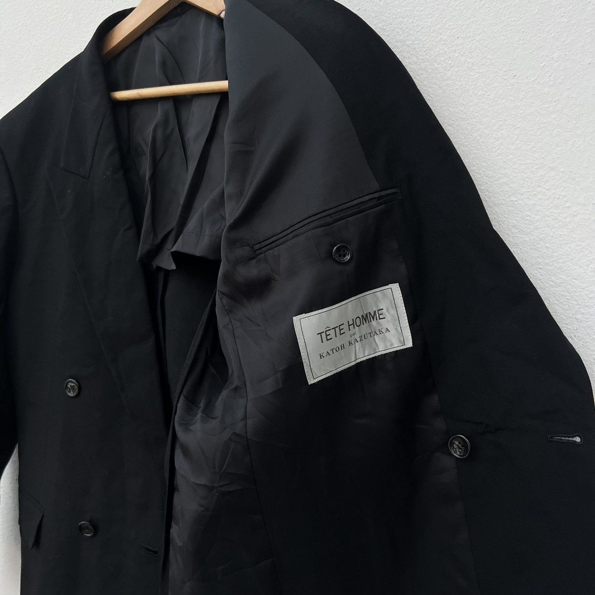 Issey Miyake RARE TETE HOMME KATOH KAZUTAKA BY ISSEY MIYAKE DOUBLE BREAST Size US S / EU 44-46 / 1 - 9 Thumbnail
