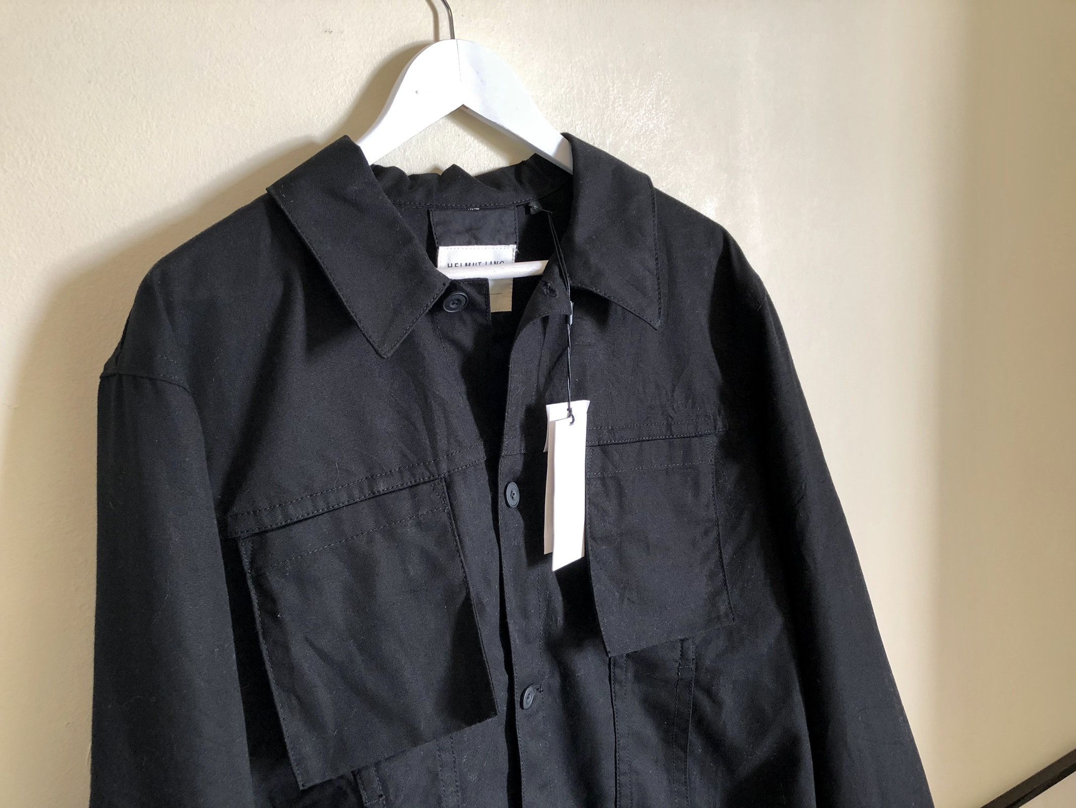 Helmut Lang Helmut Lang Black Denim Field jacket with shirt bottom