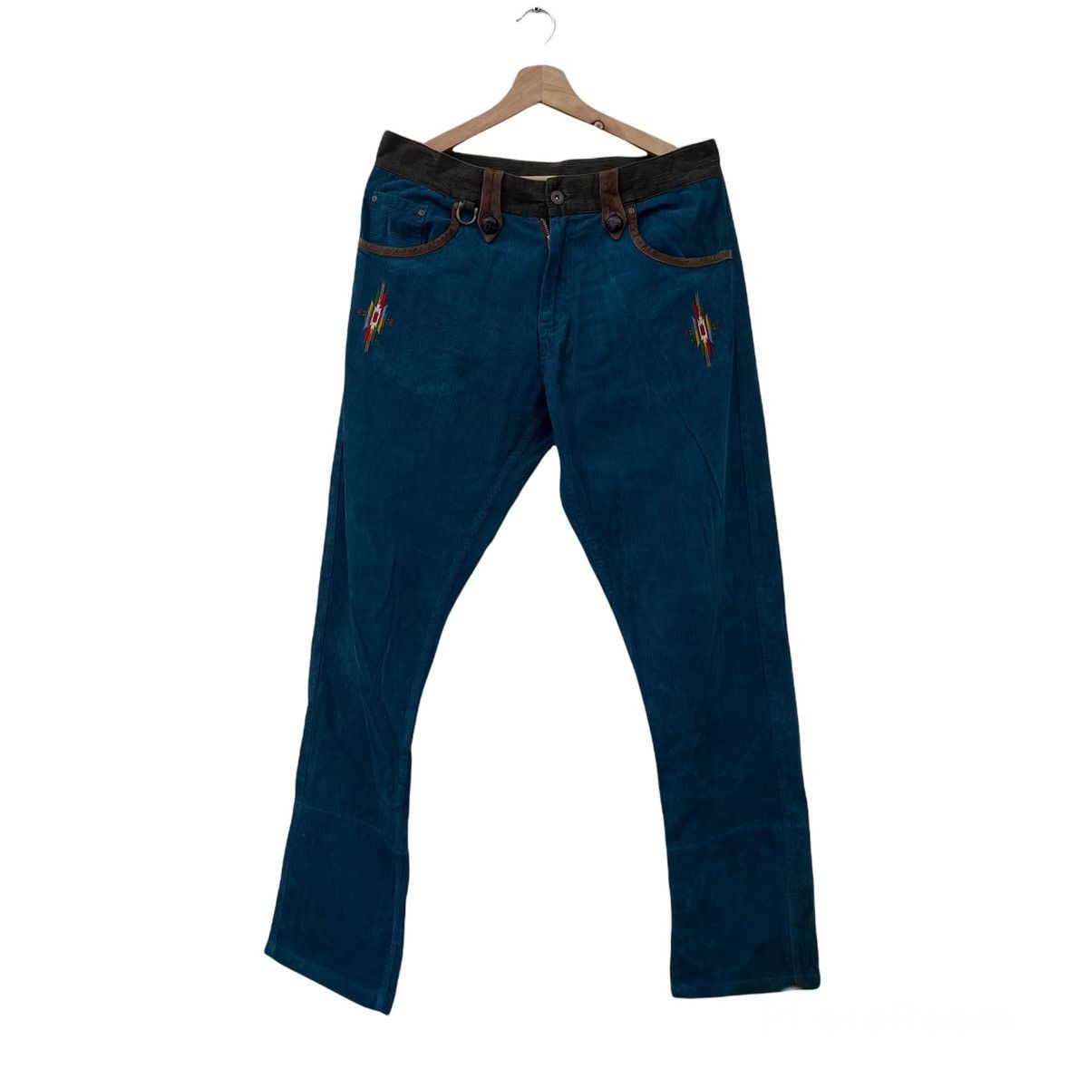 Japanese Brand JAPANESE BRAND SHAPE PANTS RARE INSPIRED BY KAPITAL JAPAN Size US 33 - 1 Thumbnail