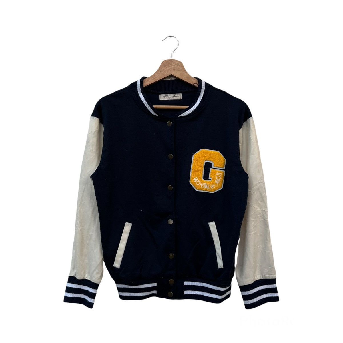 Japanese Brand VARSITY JACKET RARE DESIGN BIG LOGO NOVY SOET Size US M / EU 48-50 / 2 - 1 Thumbnail
