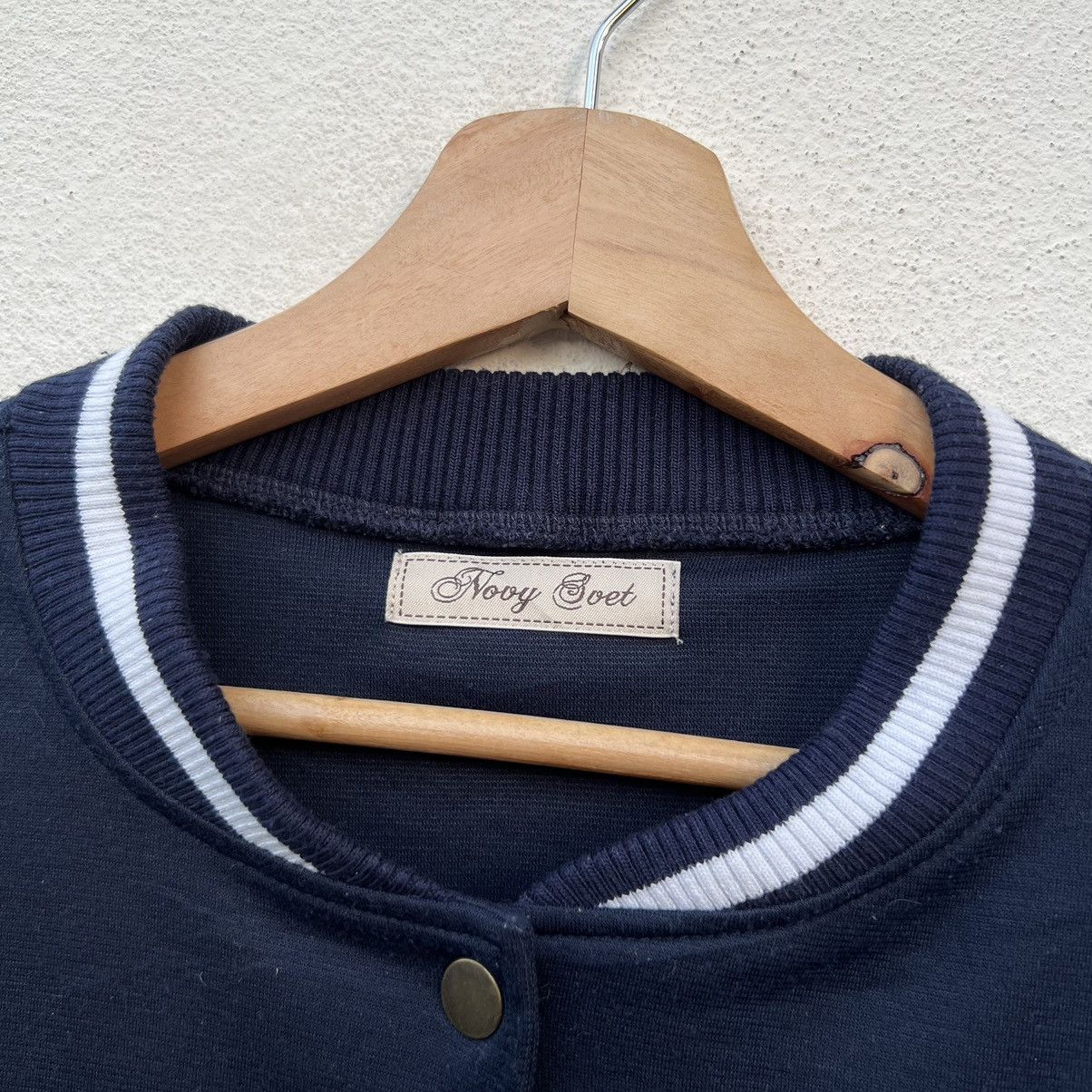Japanese Brand VARSITY JACKET RARE DESIGN BIG LOGO NOVY SOET Size US M / EU 48-50 / 2 - 10 Thumbnail