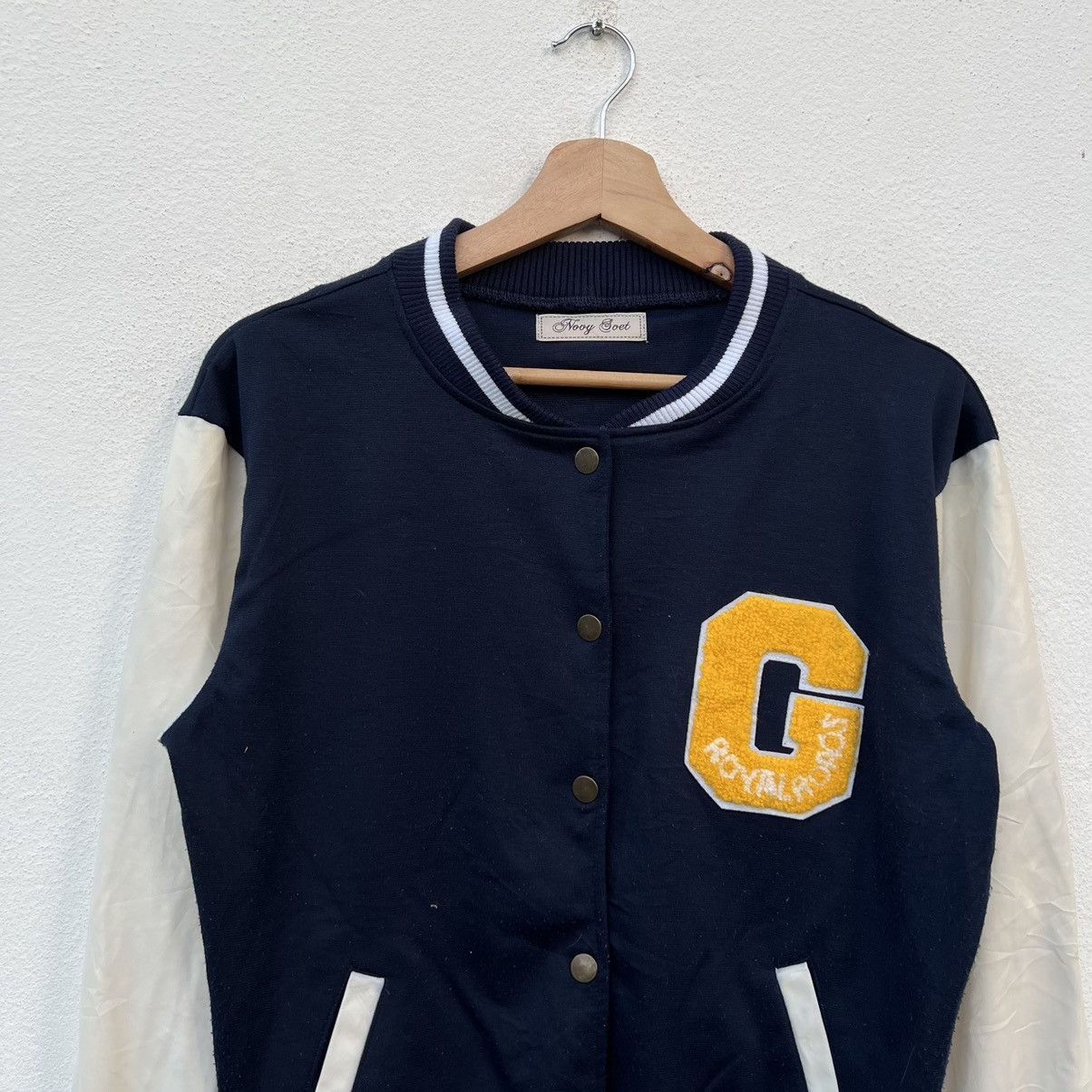 Japanese Brand VARSITY JACKET RARE DESIGN BIG LOGO NOVY SOET Size US M / EU 48-50 / 2 - 3 Thumbnail
