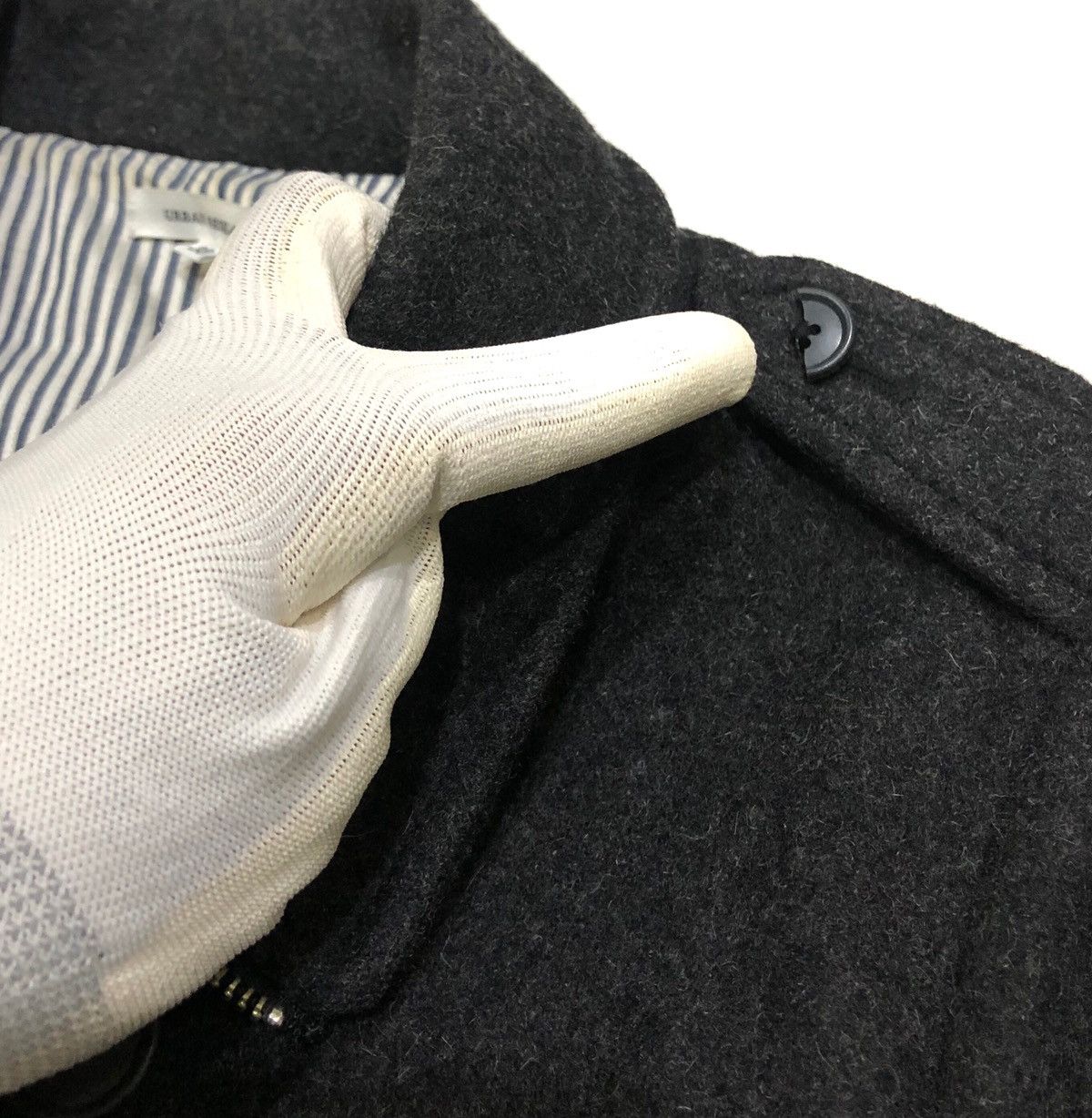 URBAN RESEARCH DOORS Urban Research Wool Jacket Peacoat Dark Gray Size US M / EU 48-50 / 2 - 10 Thumbnail