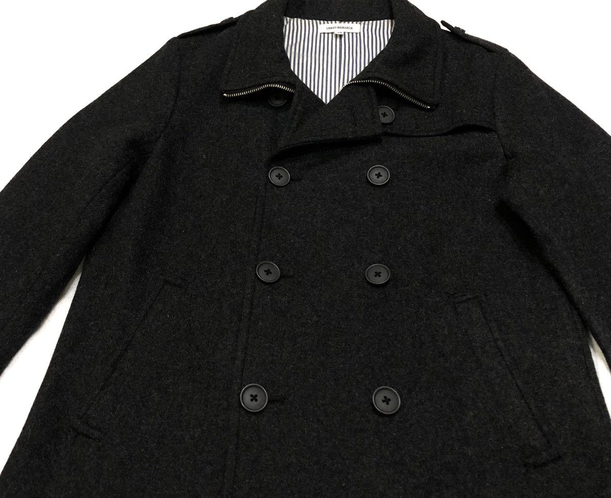 URBAN RESEARCH DOORS Urban Research Wool Jacket Peacoat Dark Gray Size US M / EU 48-50 / 2 - 6 Thumbnail