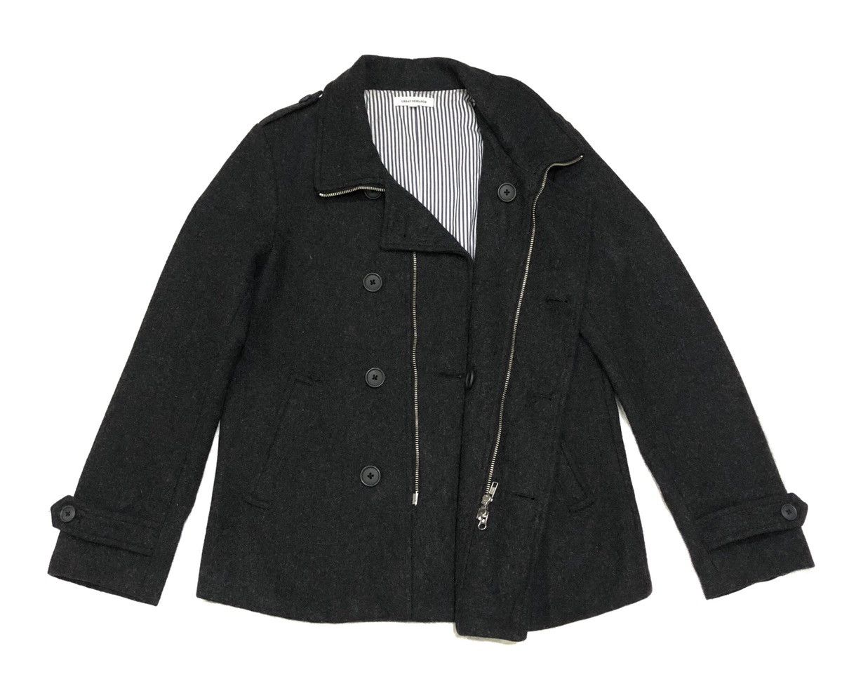 URBAN RESEARCH DOORS Urban Research Wool Jacket Peacoat Dark Gray Size US M / EU 48-50 / 2 - 2 Thumbnail