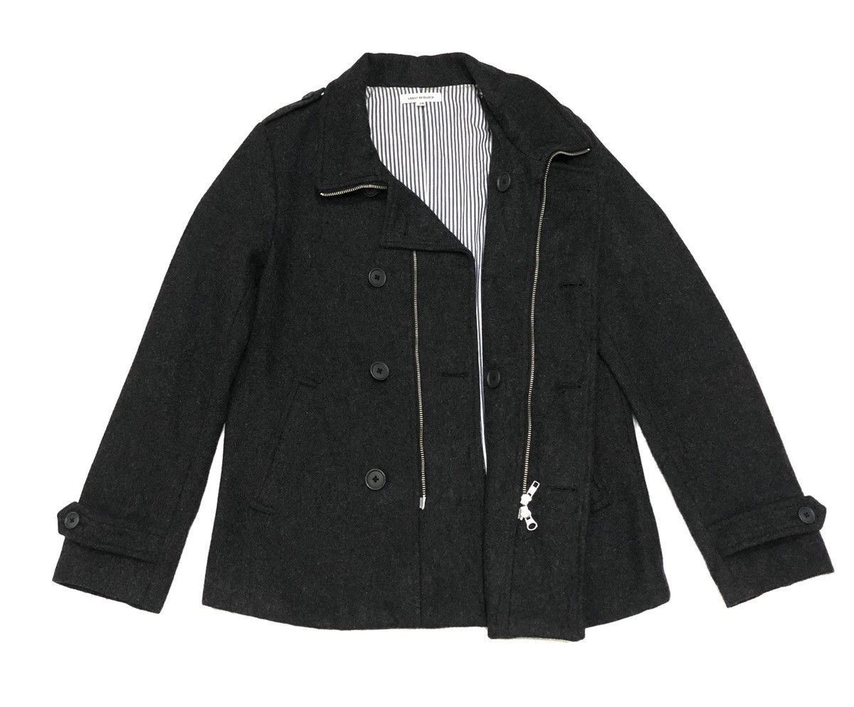 URBAN RESEARCH DOORS Urban Research Wool Jacket Peacoat Dark Gray Size US M / EU 48-50 / 2 - 4 Thumbnail
