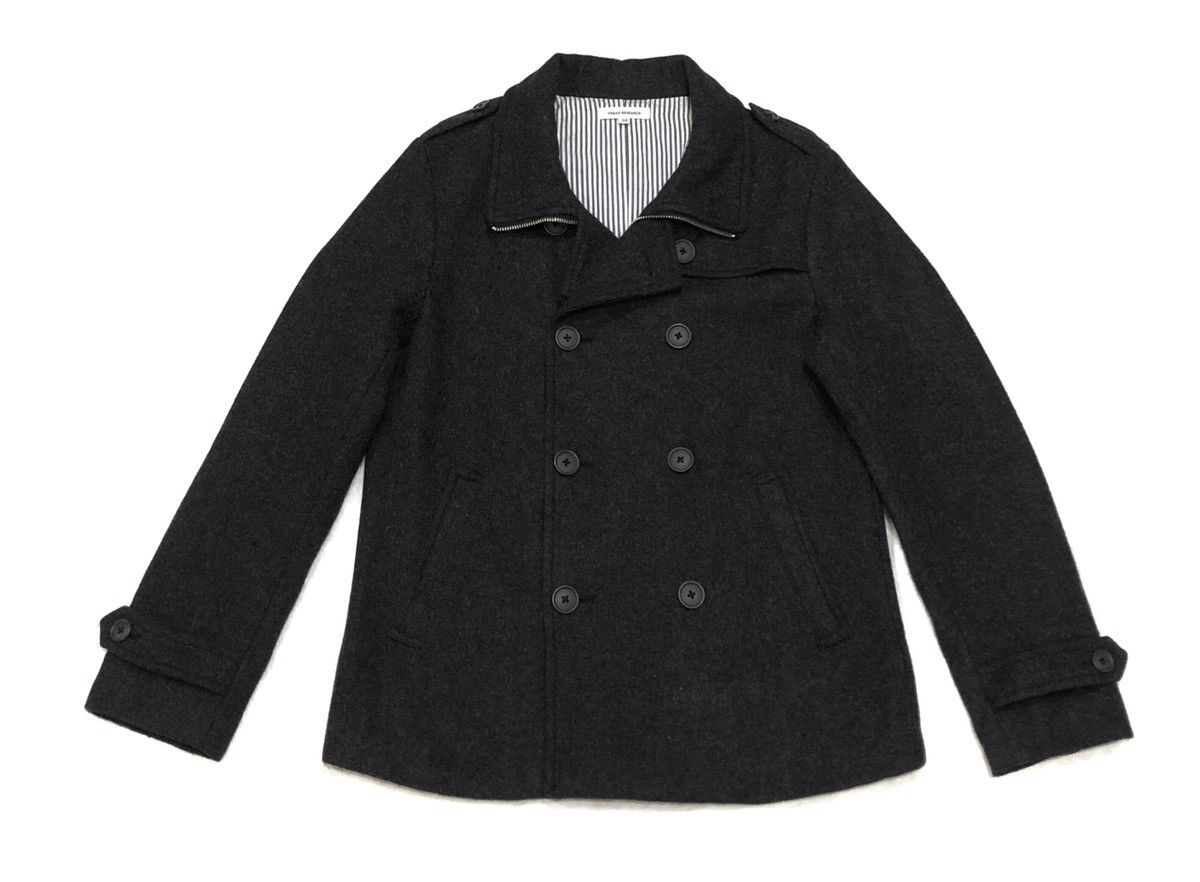 URBAN RESEARCH DOORS Urban Research Wool Jacket Peacoat Dark Gray Size US M / EU 48-50 / 2 - 7 Thumbnail