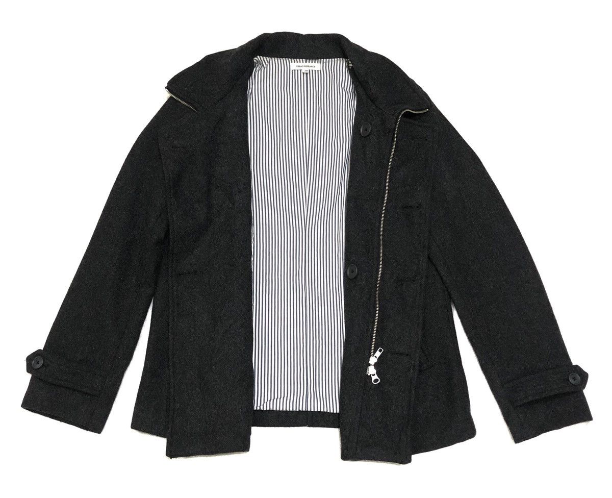 URBAN RESEARCH DOORS Urban Research Wool Jacket Peacoat Dark Gray Size US M / EU 48-50 / 2 - 5 Thumbnail