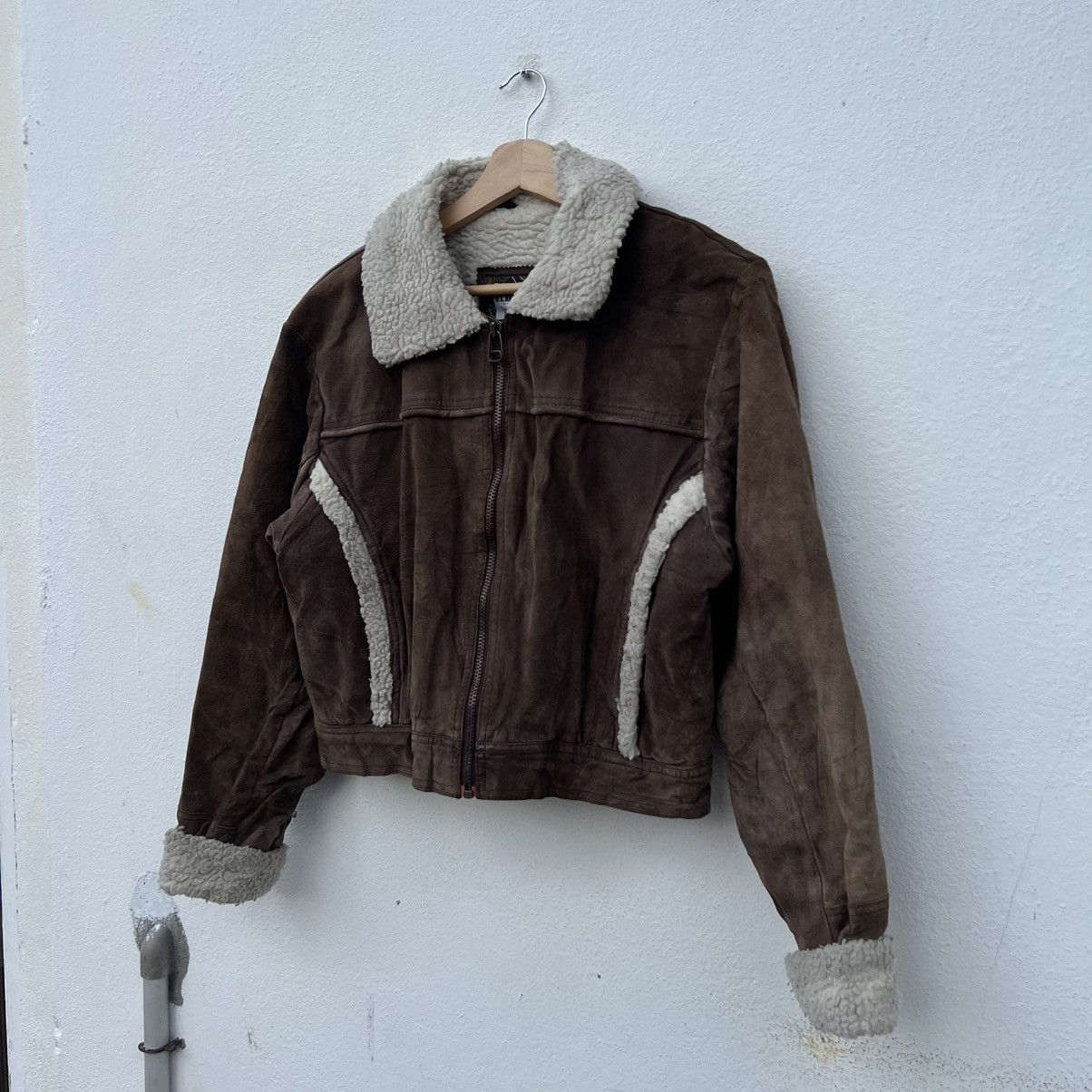 Japanese Brand VINTAGE CROPPED B3 DESIGNJACKET MINK FUR LINING FLYING ELBOW Size US M / EU 48-50 / 2 - 2 Thumbnail