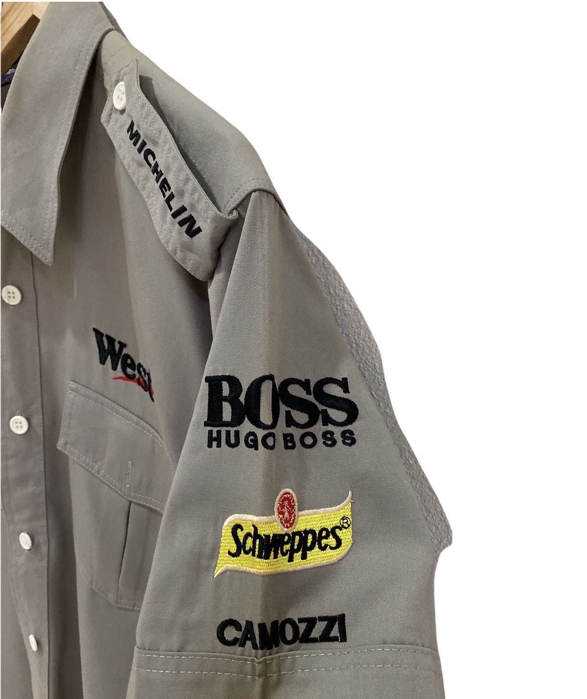 Mercedes-Benz VINTAGE MERCEDES-BENZ MOBIL 1 RACING HUGO BOSS BUTTON SHIRT Size US M / EU 48-50 / 2 - 6 Thumbnail