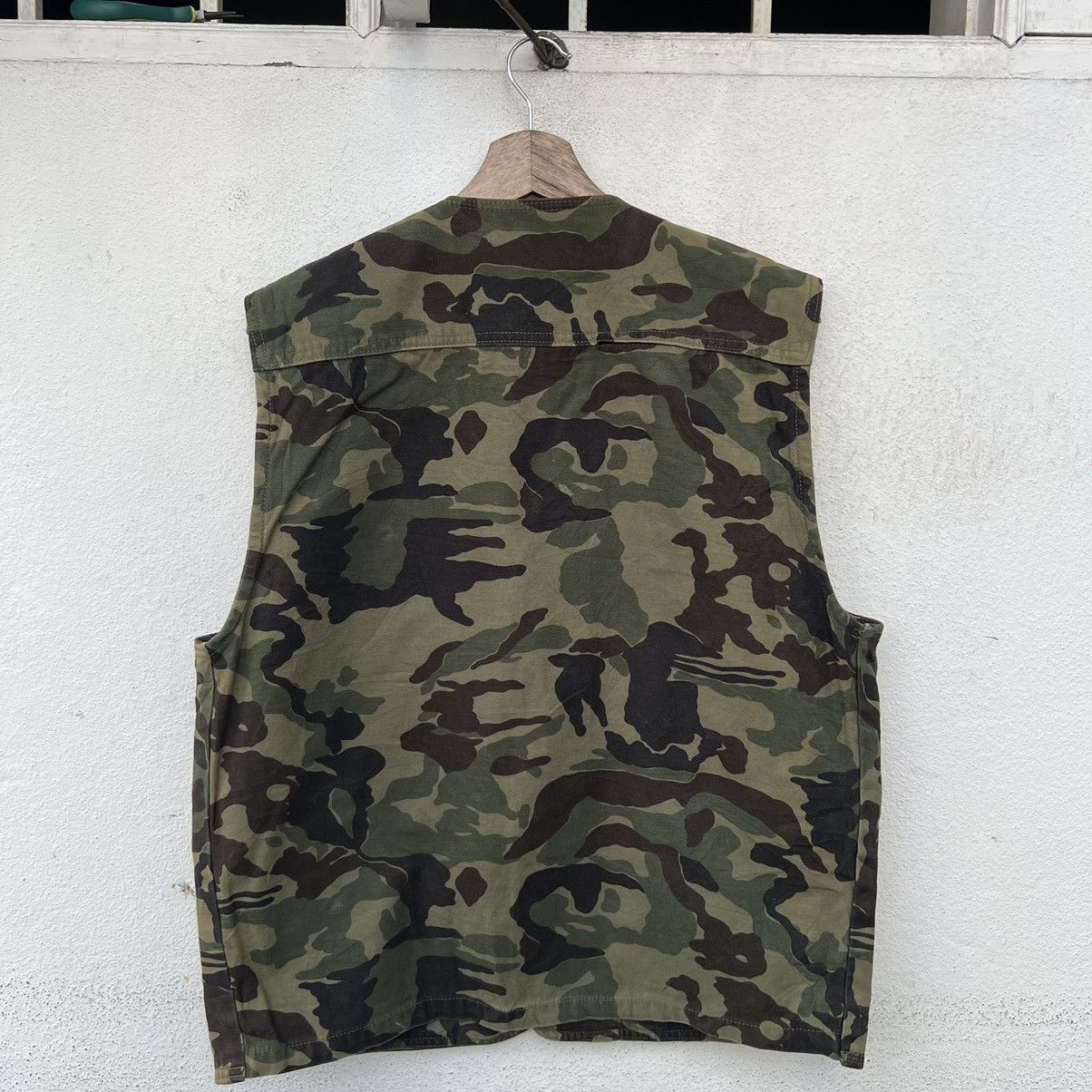 Japanese Brand VINTAGE UTILITY VEST CAMO MULTI POCKET MILITARY COLLECTION Size US L / EU 52-54 / 3 - 5 Thumbnail