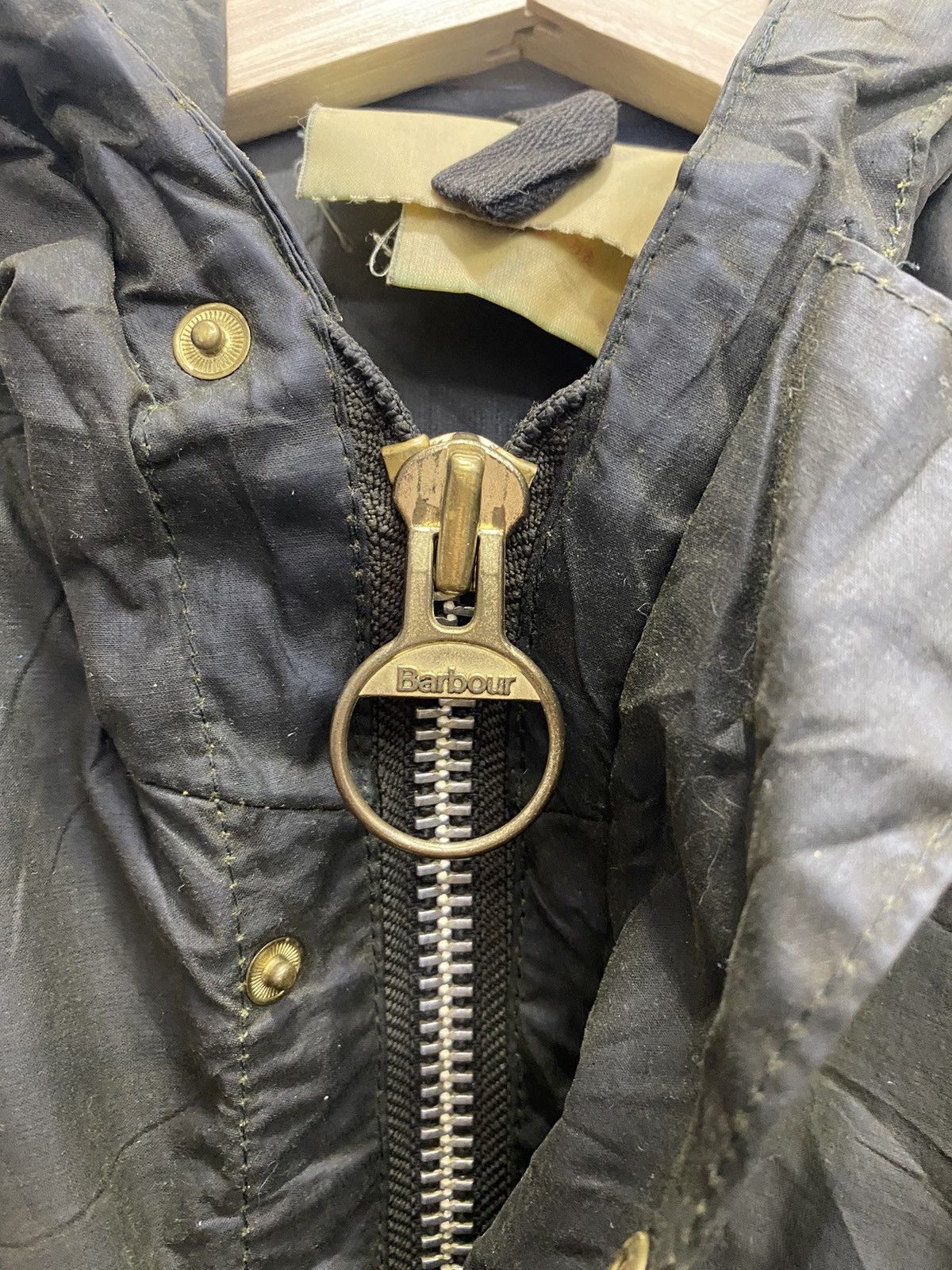 Barbour × Kiko Kostadinov × Vintage 🔥VINTAGE BARBOUR DURHAM WAXED DISTRESSED PARKA JACKET Size US L / EU 52-54 / 3 - 11 Thumbnail