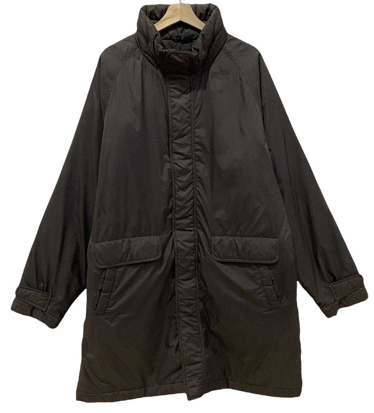 Japanese Brand × Uniqlo × Vintage Vintage Uniqlo Japan Nylon Trench Coat Size US XXL / EU 58 / 5 - 1 Thumbnail