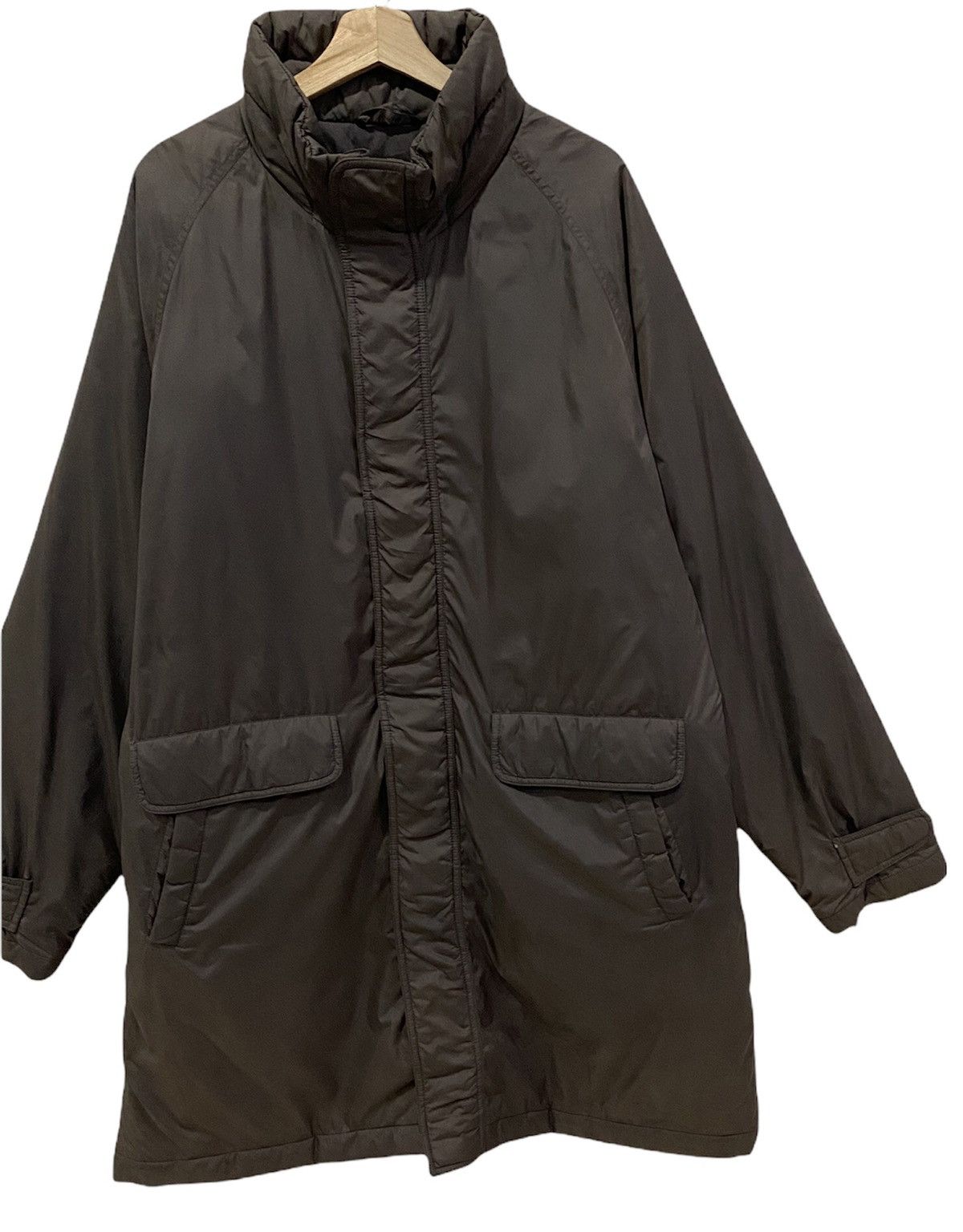 Japanese Brand × Uniqlo × Vintage Vintage Uniqlo Japan Nylon Trench Coat Size US XXL / EU 58 / 5 - 4 Thumbnail