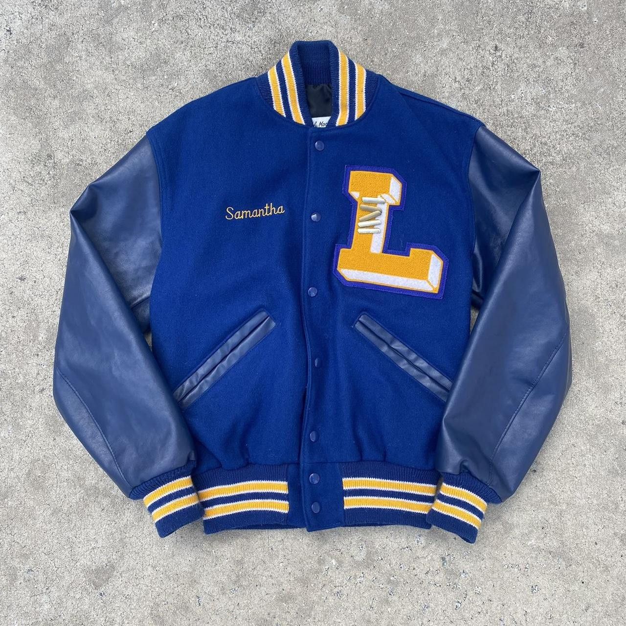 Delong Vintage DeLong Sz. M Varsity Letterman Jacket Grailed