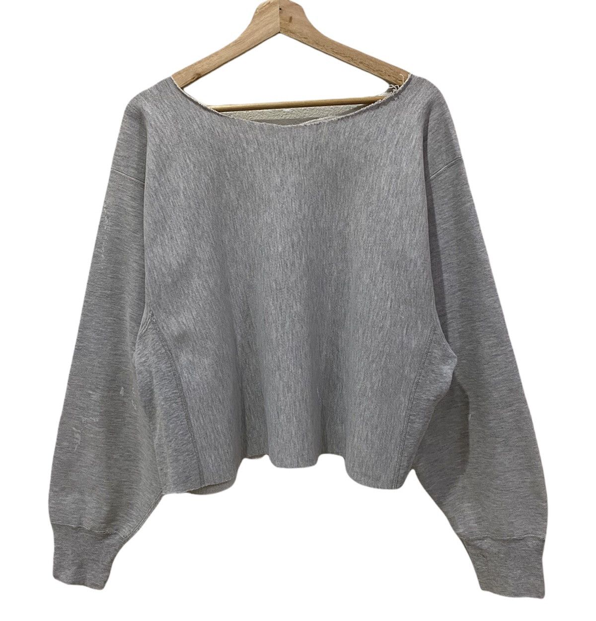 Champion VTG CHAMPION BENTLEY COLLEGE DISTRESS CUT CROPPED SWEATSHIRT Size US M / EU 48-50 / 2 - 2 Thumbnail