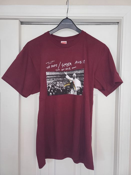 Supreme pope cheap slayer tee