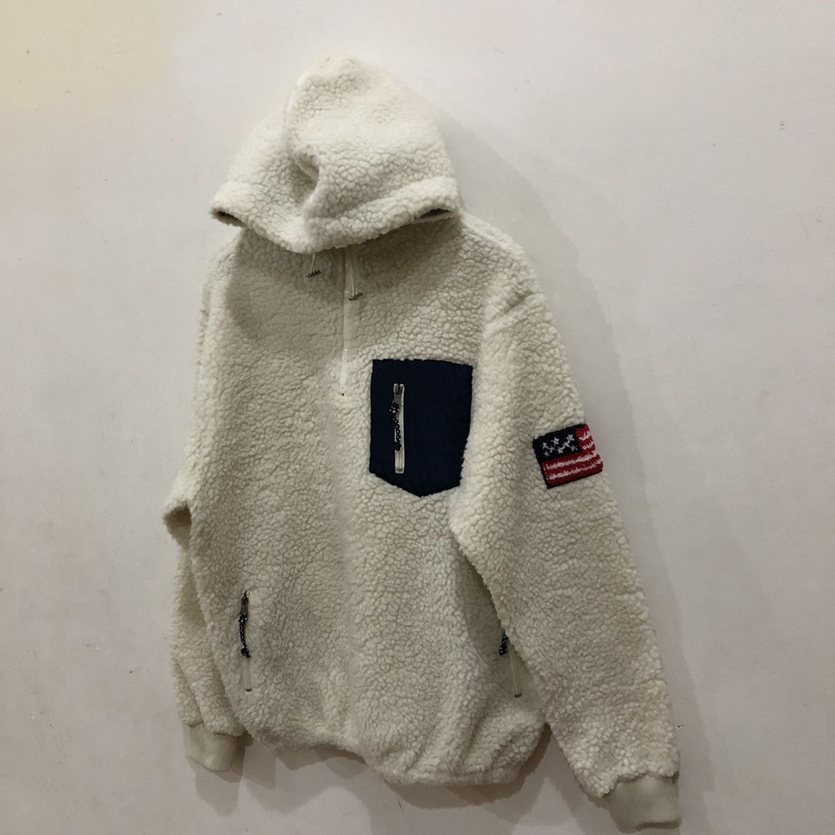 Japanese Brand Sherpa Fleece HOTPING USA Flag Size US M / EU 48-50 / 2 - 2 Thumbnail