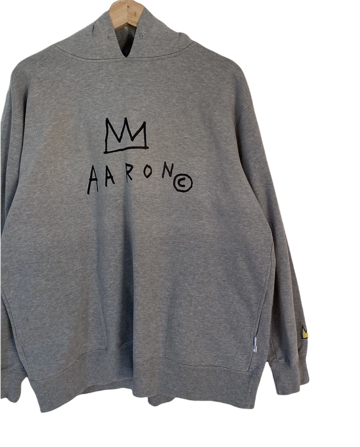 Jean-Michel Basquiat JEAN MICHEL BASQUIAT AARON EMBROIDERY SWEATER HOODIE Size US XL / EU 56 / 4 - 4 Thumbnail