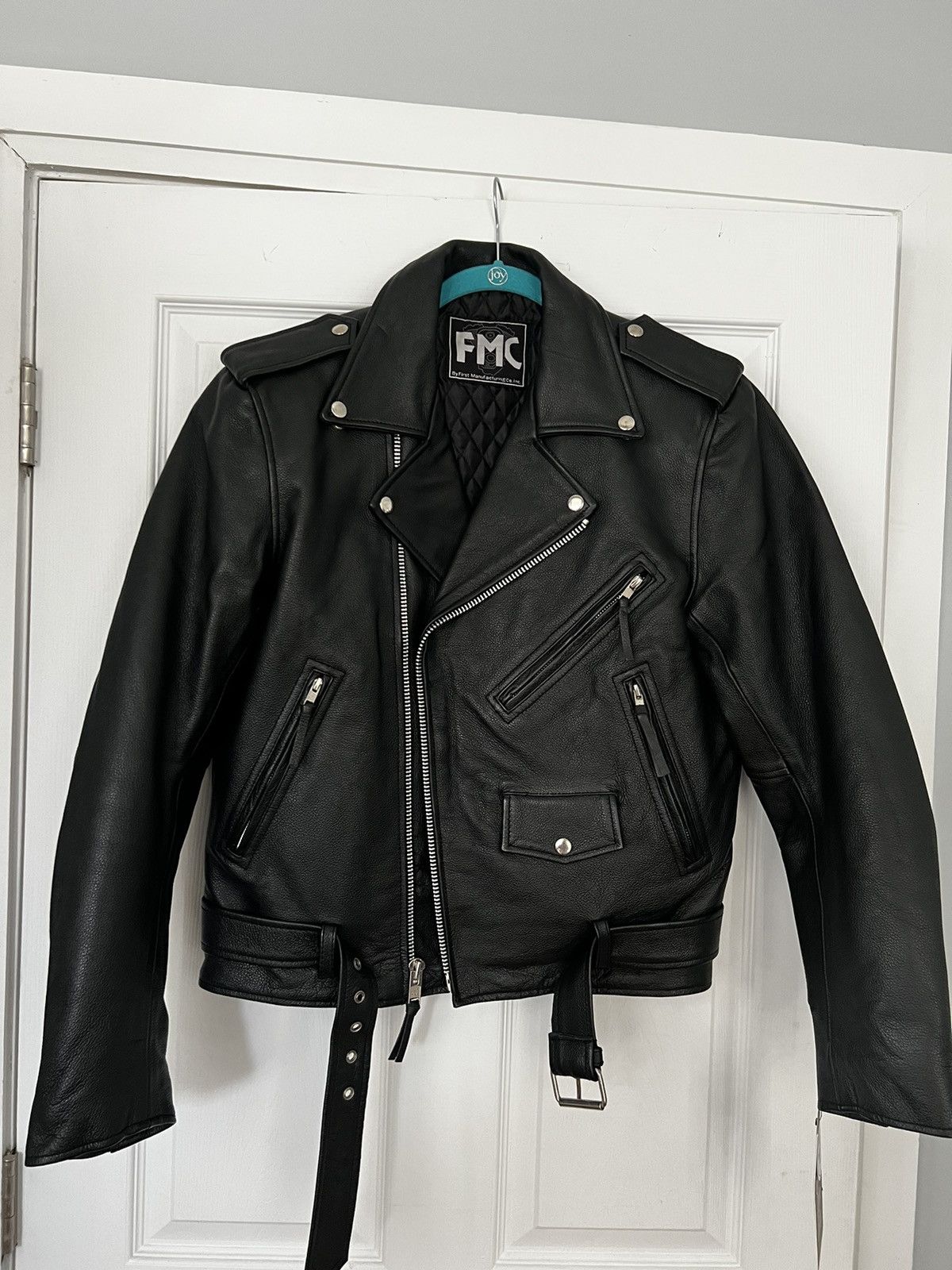 Fmc Leather Biker Jacket | Grailed