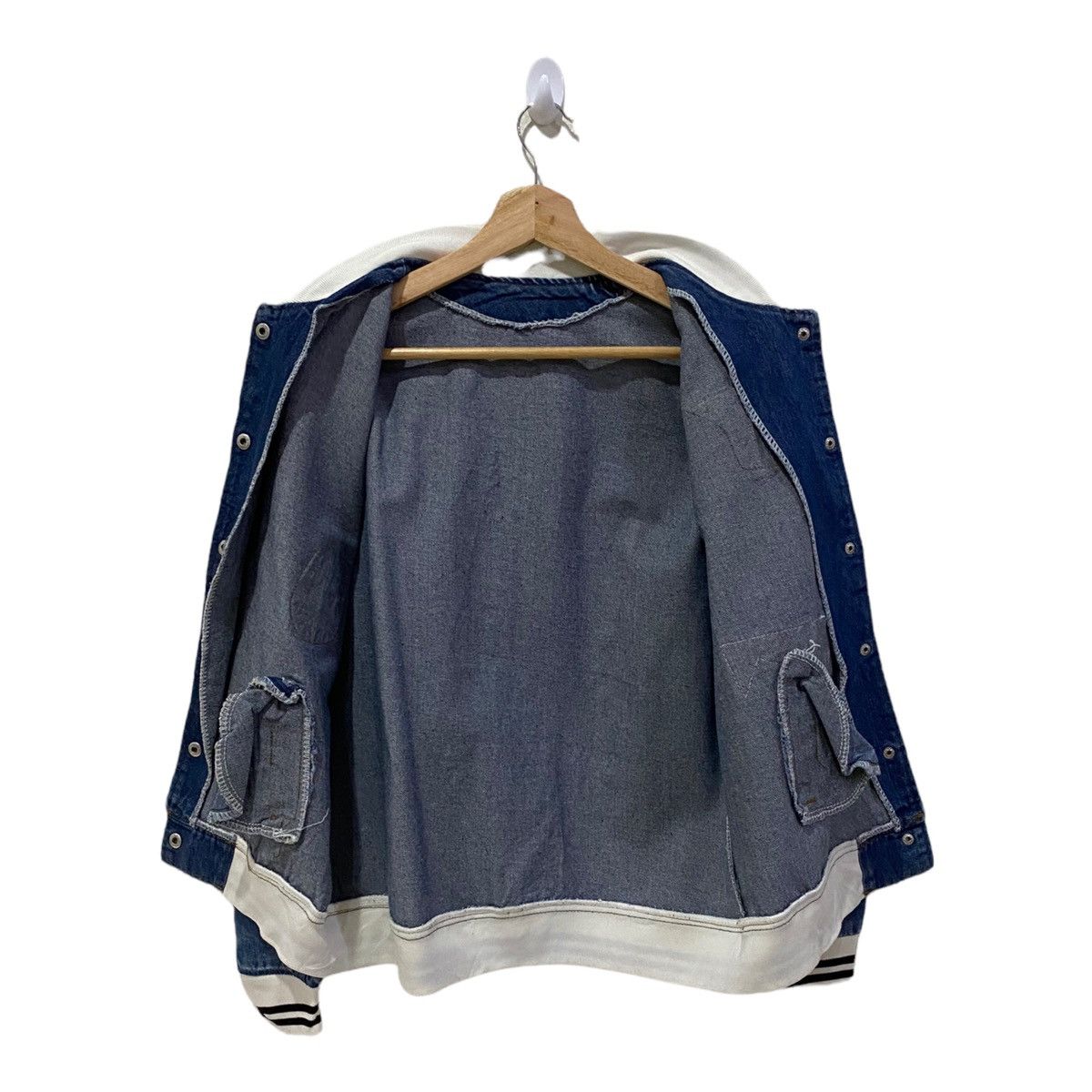 Hysteric Glamour OG🔥HYSTERIS🇯🇵DENIM PATCHES VARSITY JACKET Size US S / EU 44-46 / 1 - 7 Thumbnail