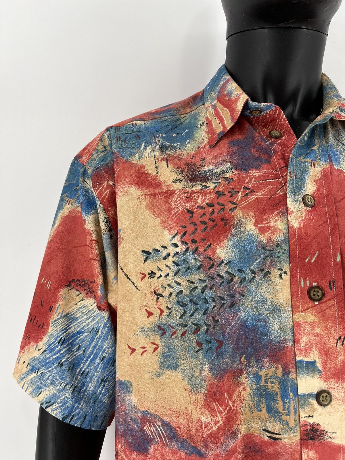 Vintage Vintage 90s Hawaiian shirt streetwear y2k style Size US S / EU 44-46 / 1 - 5 Thumbnail