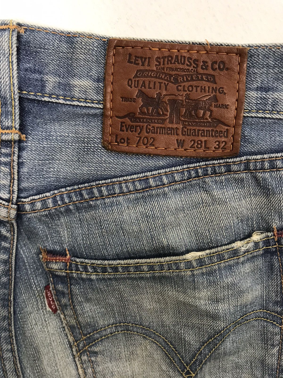 Levi's Unisex Levi's Strauss Lot 702 Jeans Pants Beauty Faded Size US 28 / EU 44 - 8 Thumbnail