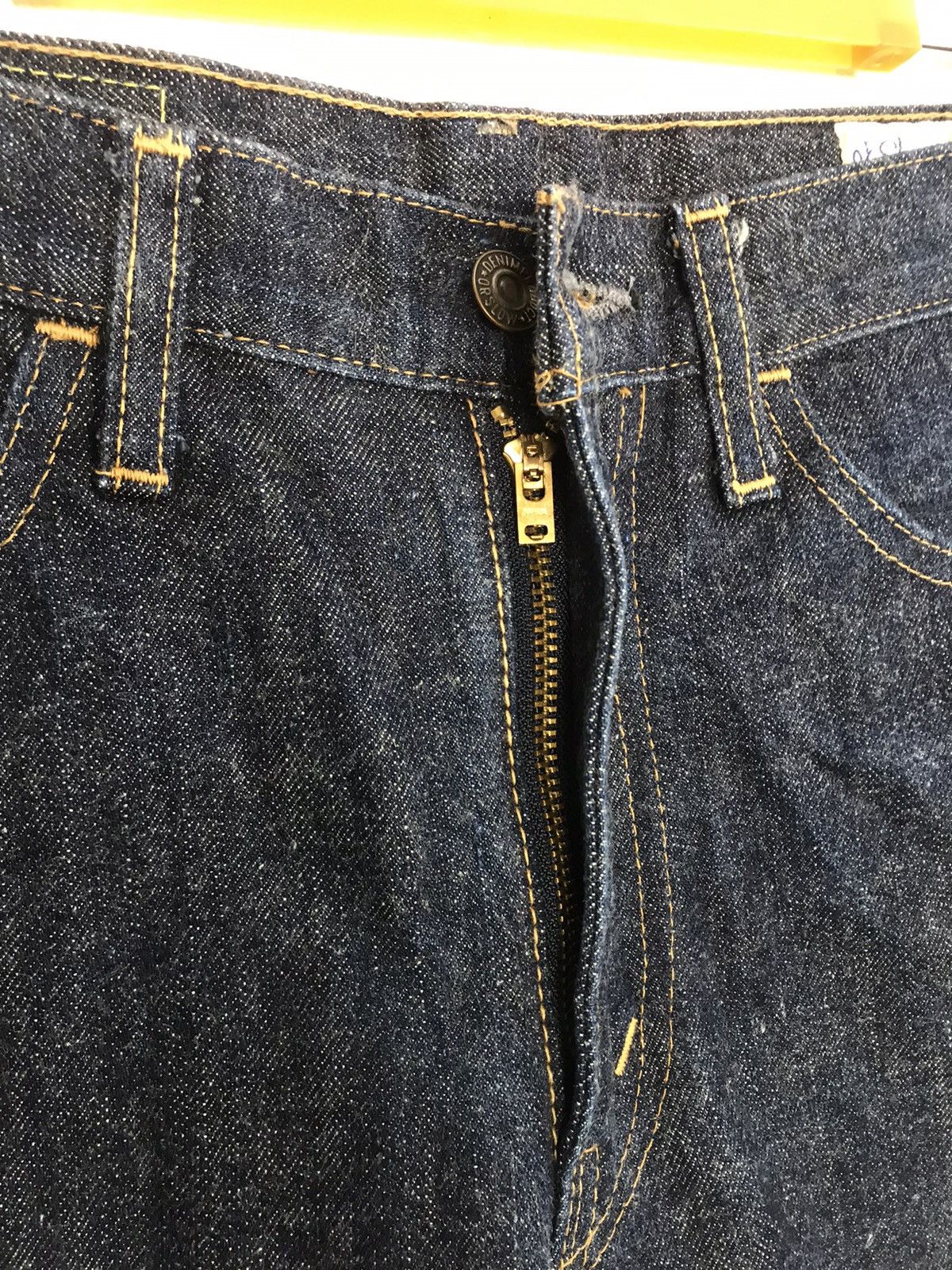 Japanese Brand OrSlow Indigo Denim Jeans Orange Tab Rare Design Size 28" / US 6 / IT 42 - 7 Thumbnail
