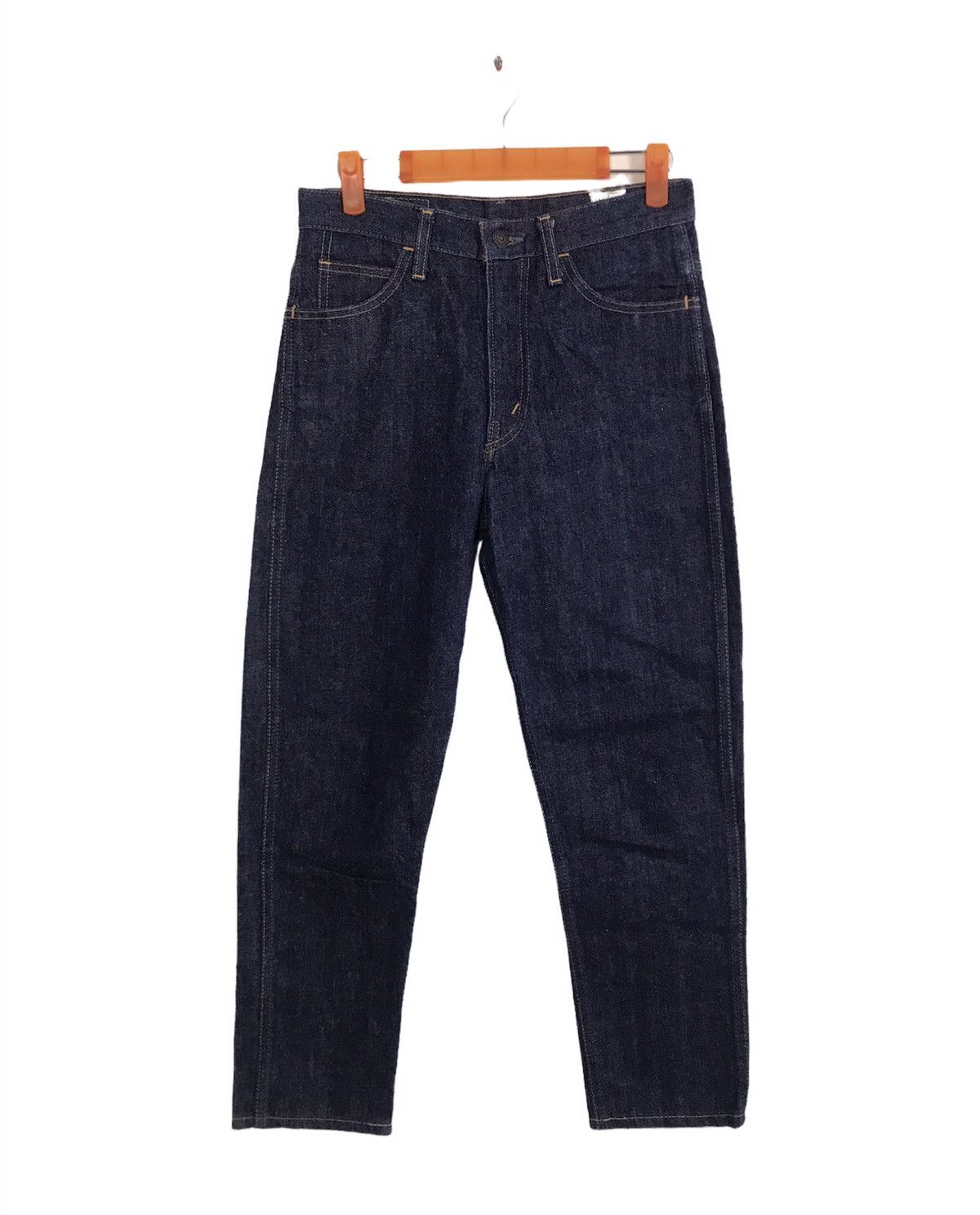 Japanese Brand OrSlow Indigo Denim Jeans Orange Tab Rare Design Size 28" / US 6 / IT 42 - 2 Thumbnail