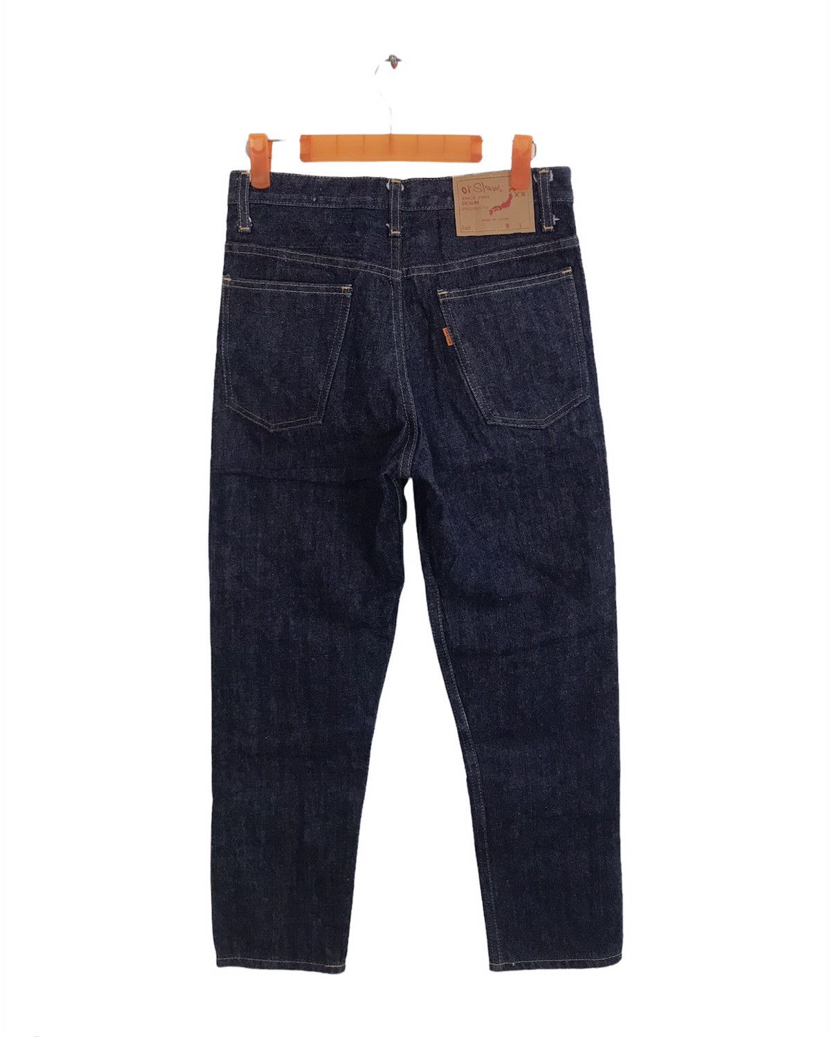 Japanese Brand OrSlow Indigo Denim Jeans Orange Tab Rare Design Size 28" / US 6 / IT 42 - 1 Thumbnail