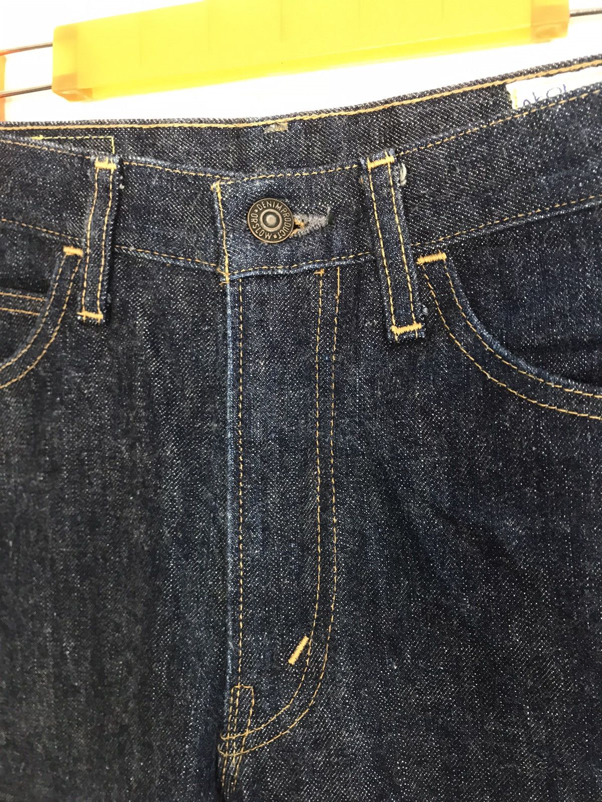 Japanese Brand OrSlow Indigo Denim Jeans Orange Tab Rare Design Size 28" / US 6 / IT 42 - 5 Thumbnail