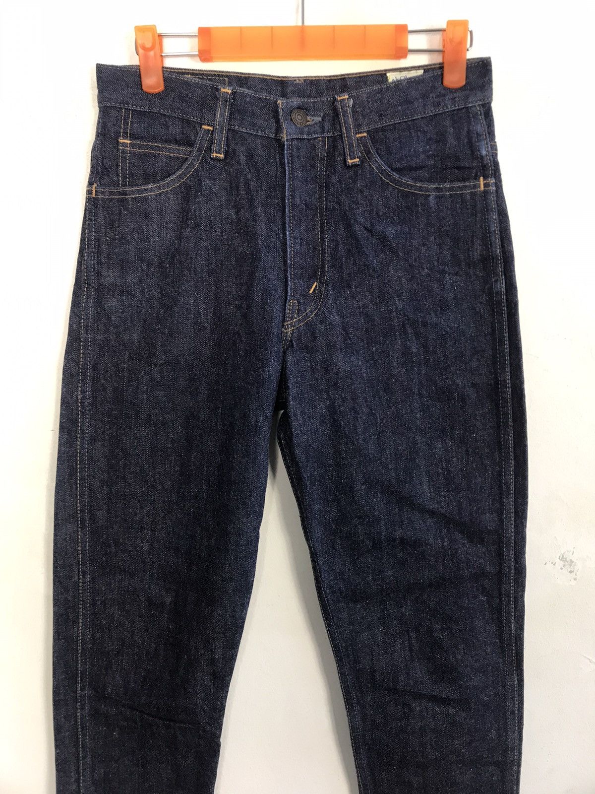 Japanese Brand OrSlow Indigo Denim Jeans Orange Tab Rare Design Size 28" / US 6 / IT 42 - 3 Thumbnail