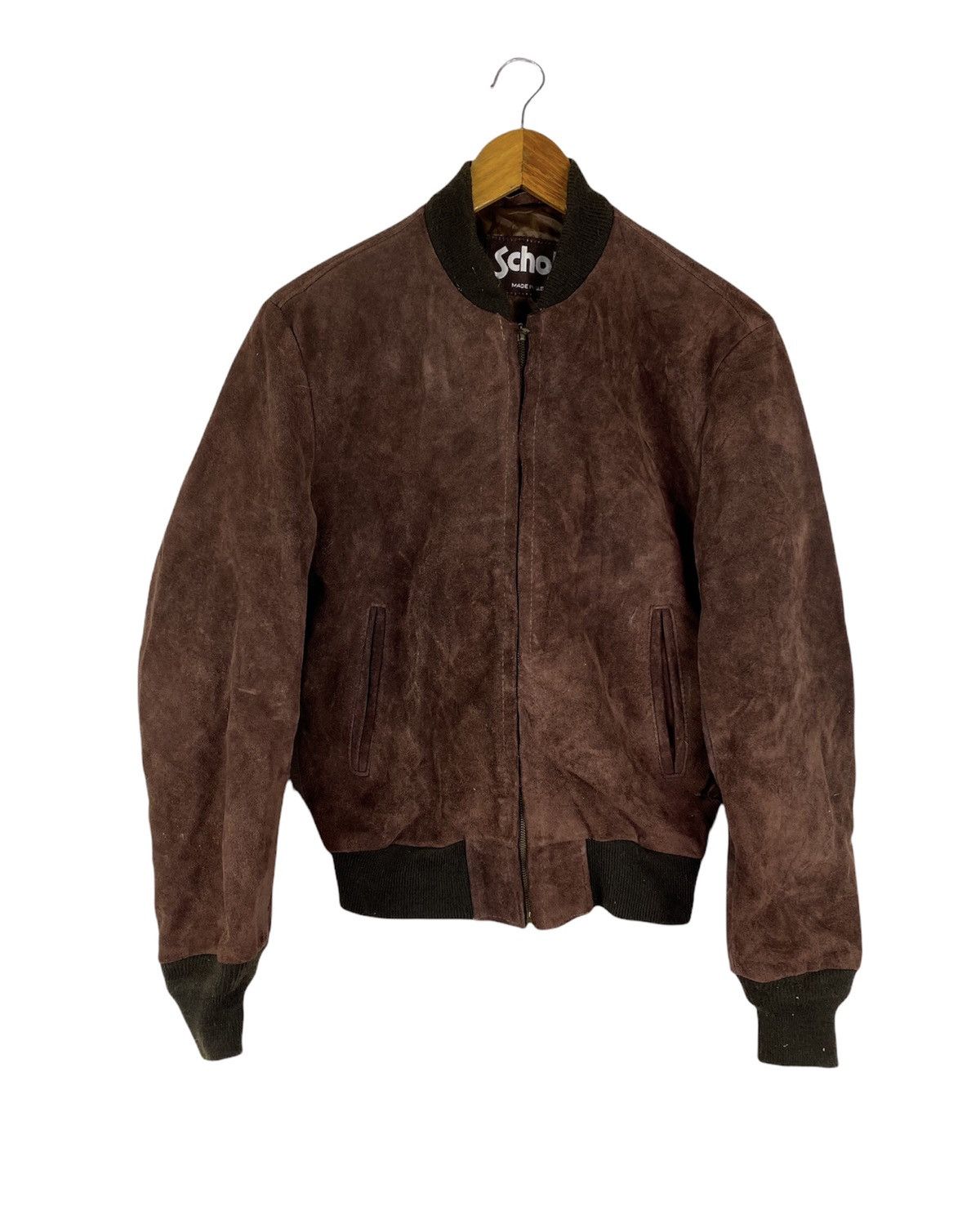 Schott × Vintage DHL SCHOTT VINTAGE SUEDE BOMBER JACKET MADE IN USA Size US S / EU 44-46 / 1 - 1 Thumbnail