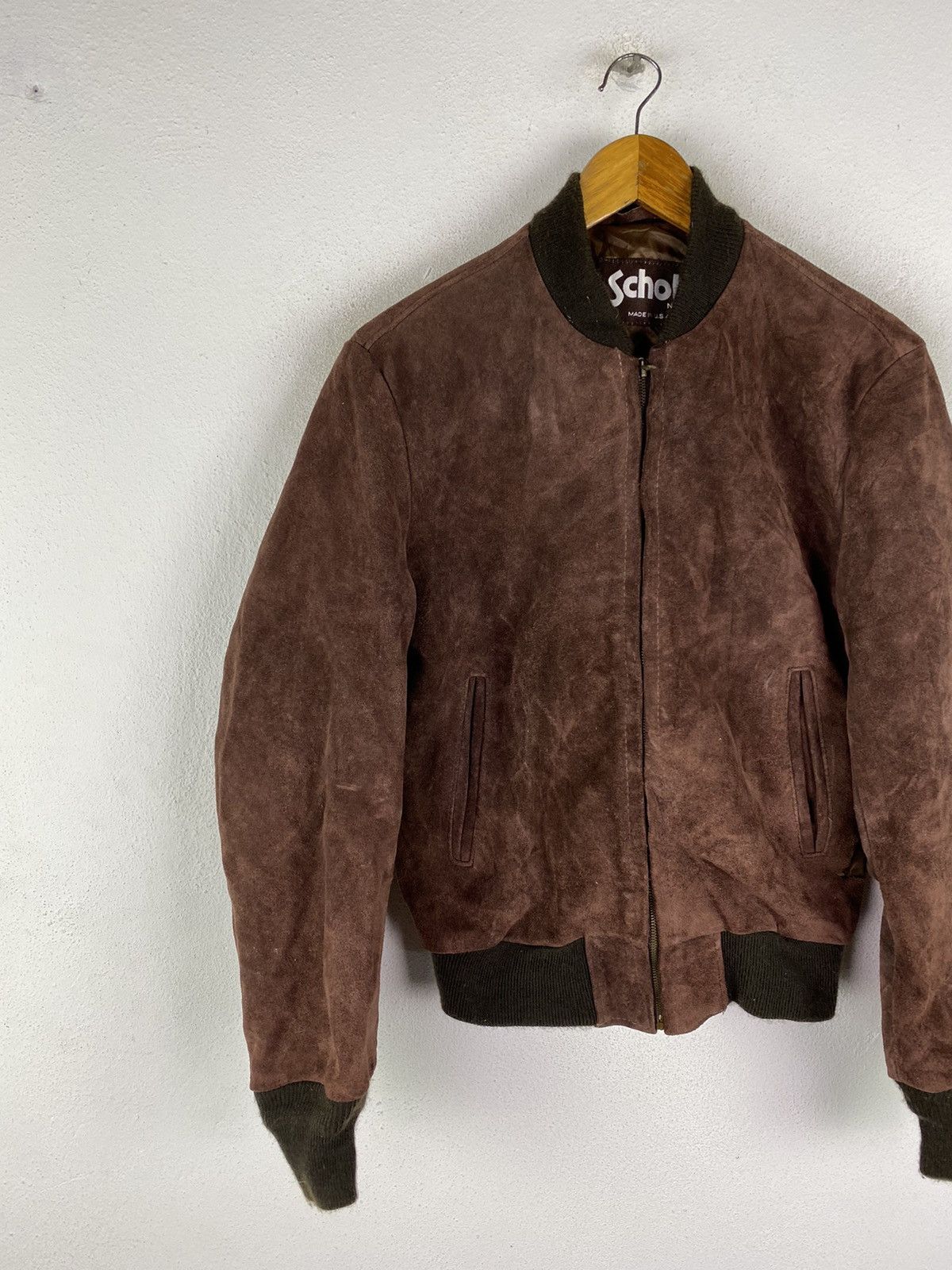 Schott × Vintage DHL SCHOTT VINTAGE SUEDE BOMBER JACKET MADE IN USA Size US S / EU 44-46 / 1 - 4 Thumbnail