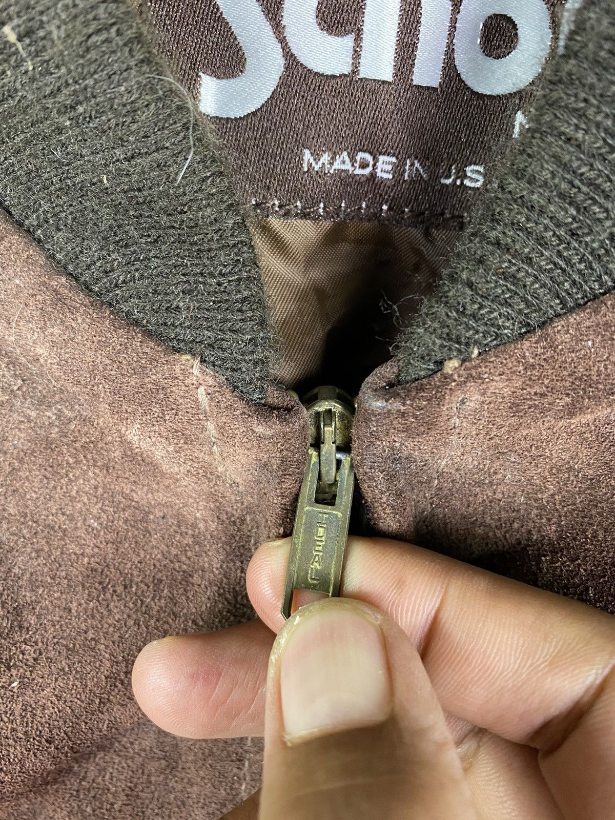 Schott × Vintage DHL SCHOTT VINTAGE SUEDE BOMBER JACKET MADE IN USA Size US S / EU 44-46 / 1 - 6 Thumbnail