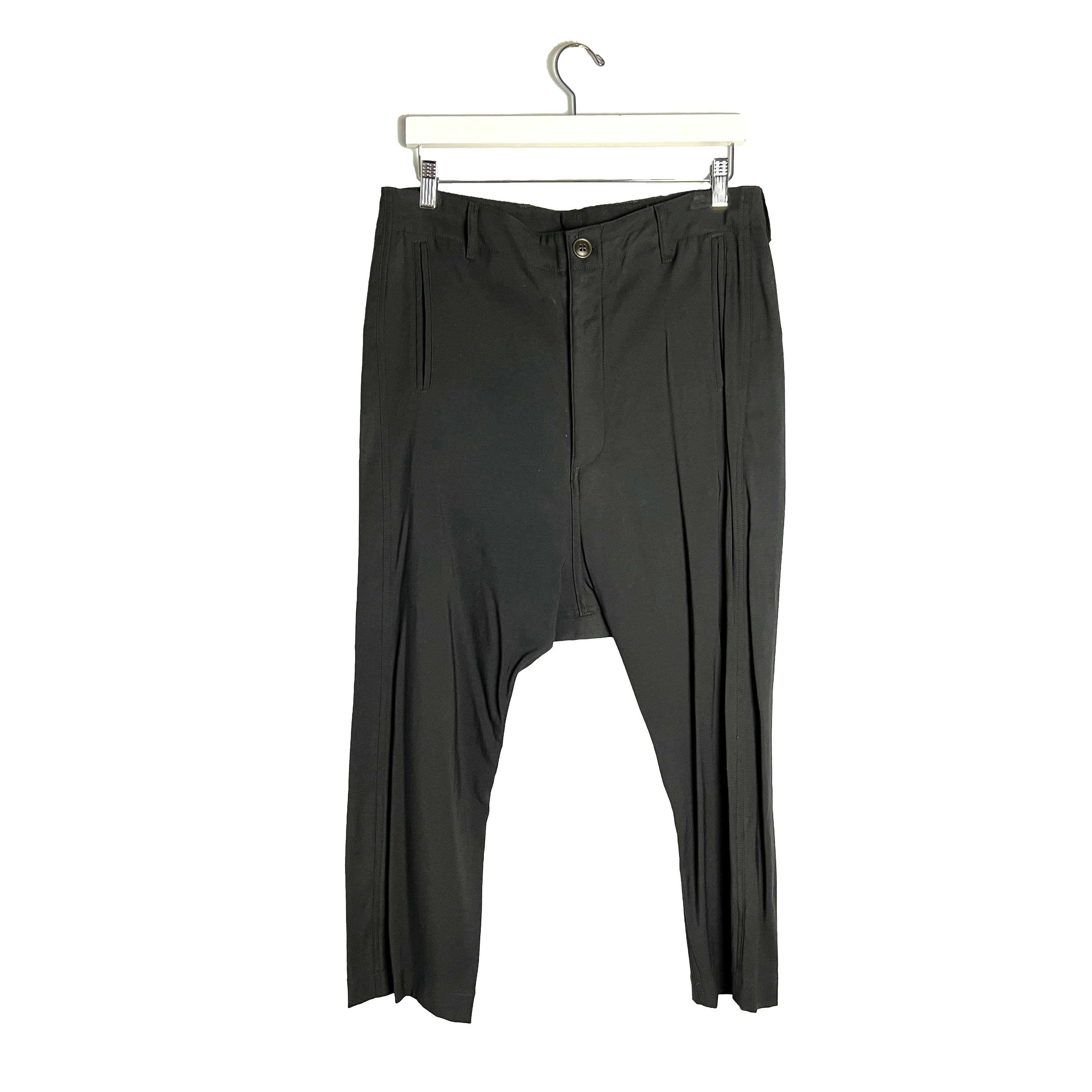 Drop Crotch Wool Blend Pants