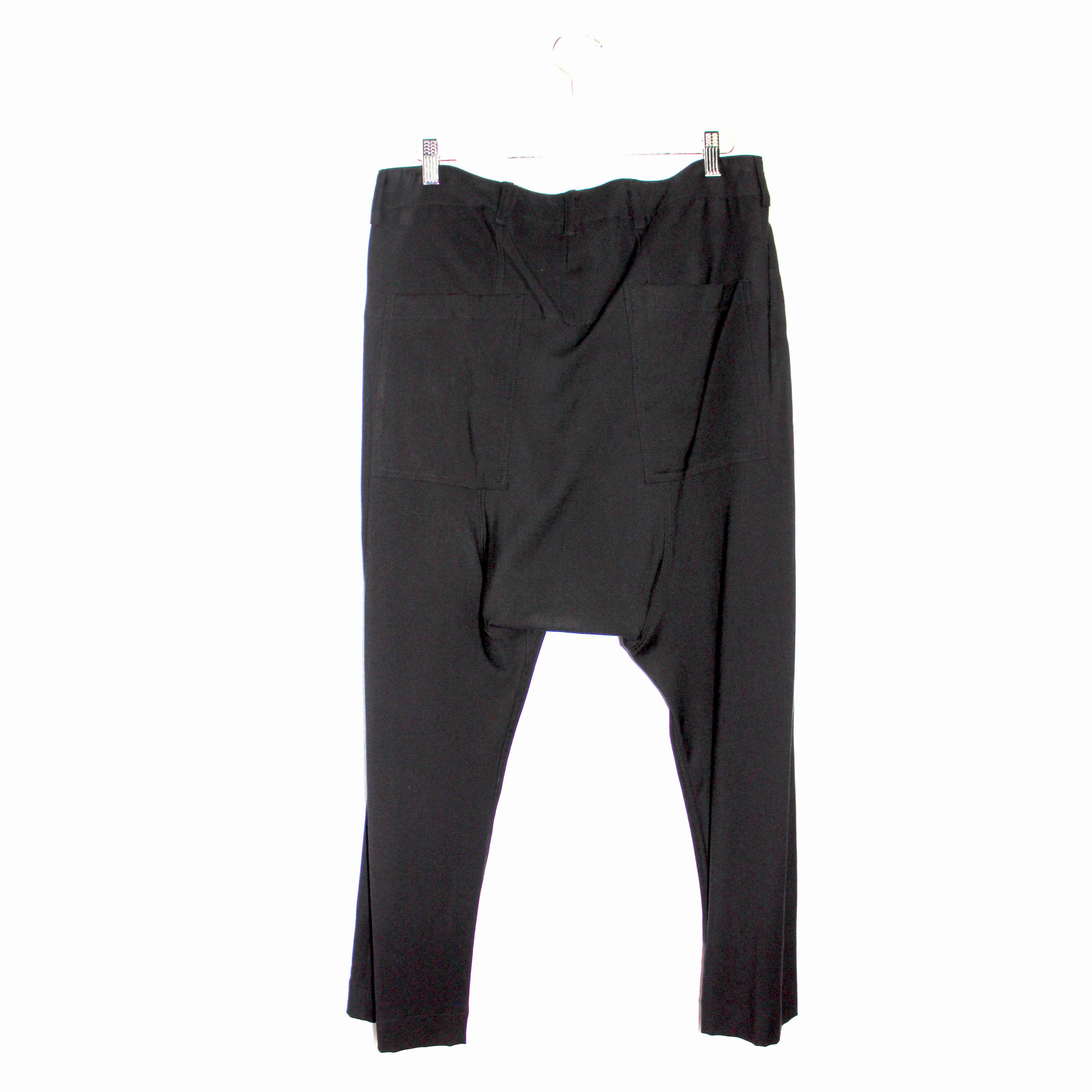 Yohji Yamamoto Drop Crotch Wool Blend Pants Size US 33 - 2 Thumbnail