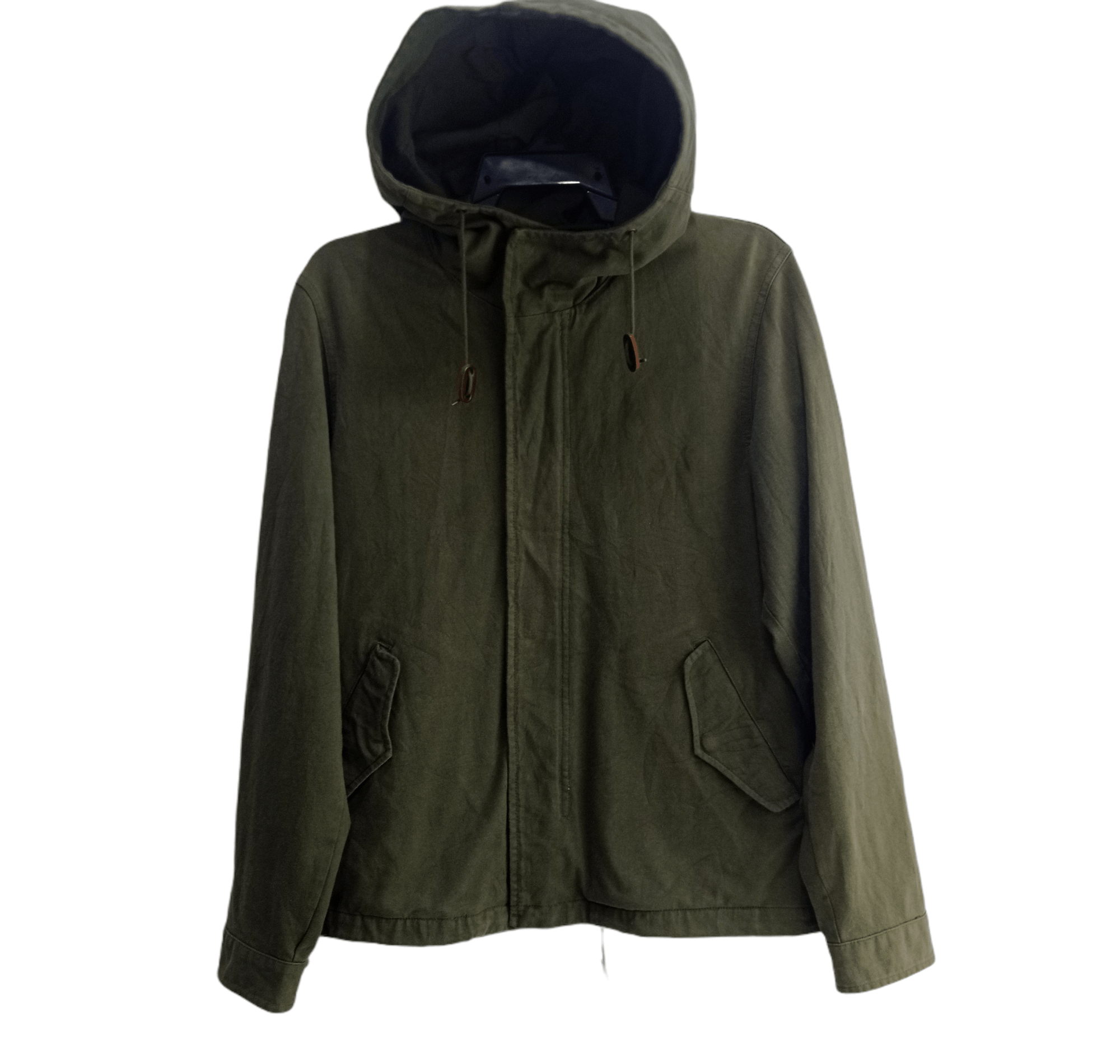 image of Military x United Arrows United Arrow Green Navy Jacket Hoodies in Army Green, Men's (Size Medium)