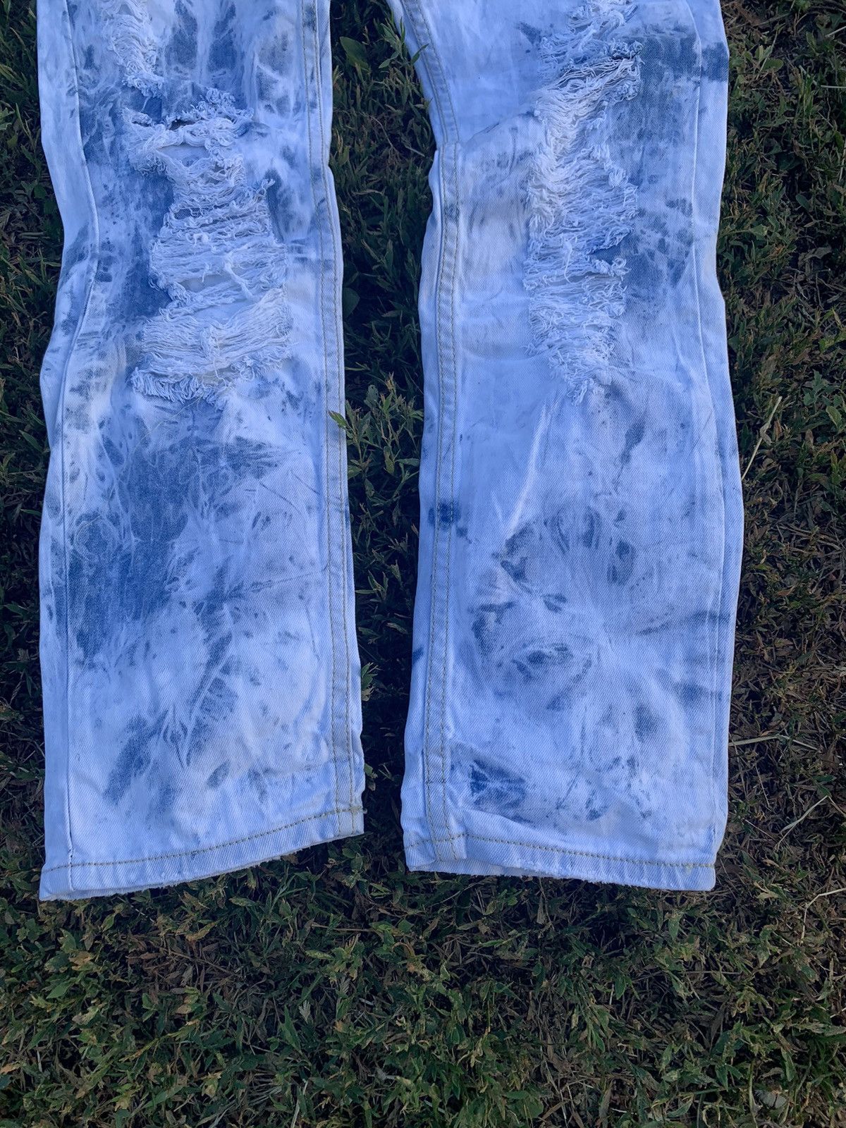 Vintage Vintage Y2K Japanese ripped jeans distressed opium size 33 Size US 33 - 4 Thumbnail