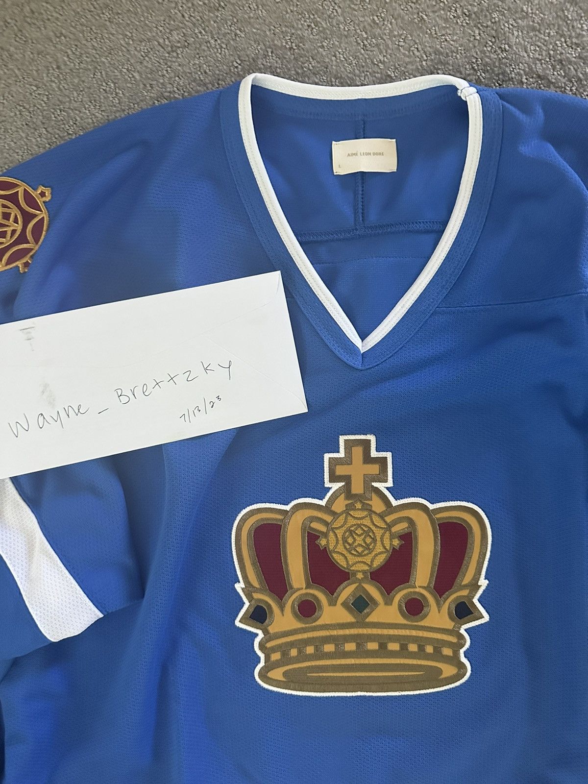 Aime Leon Dore Aime Leon Dore ALD Team Hockey Jersey Blue L