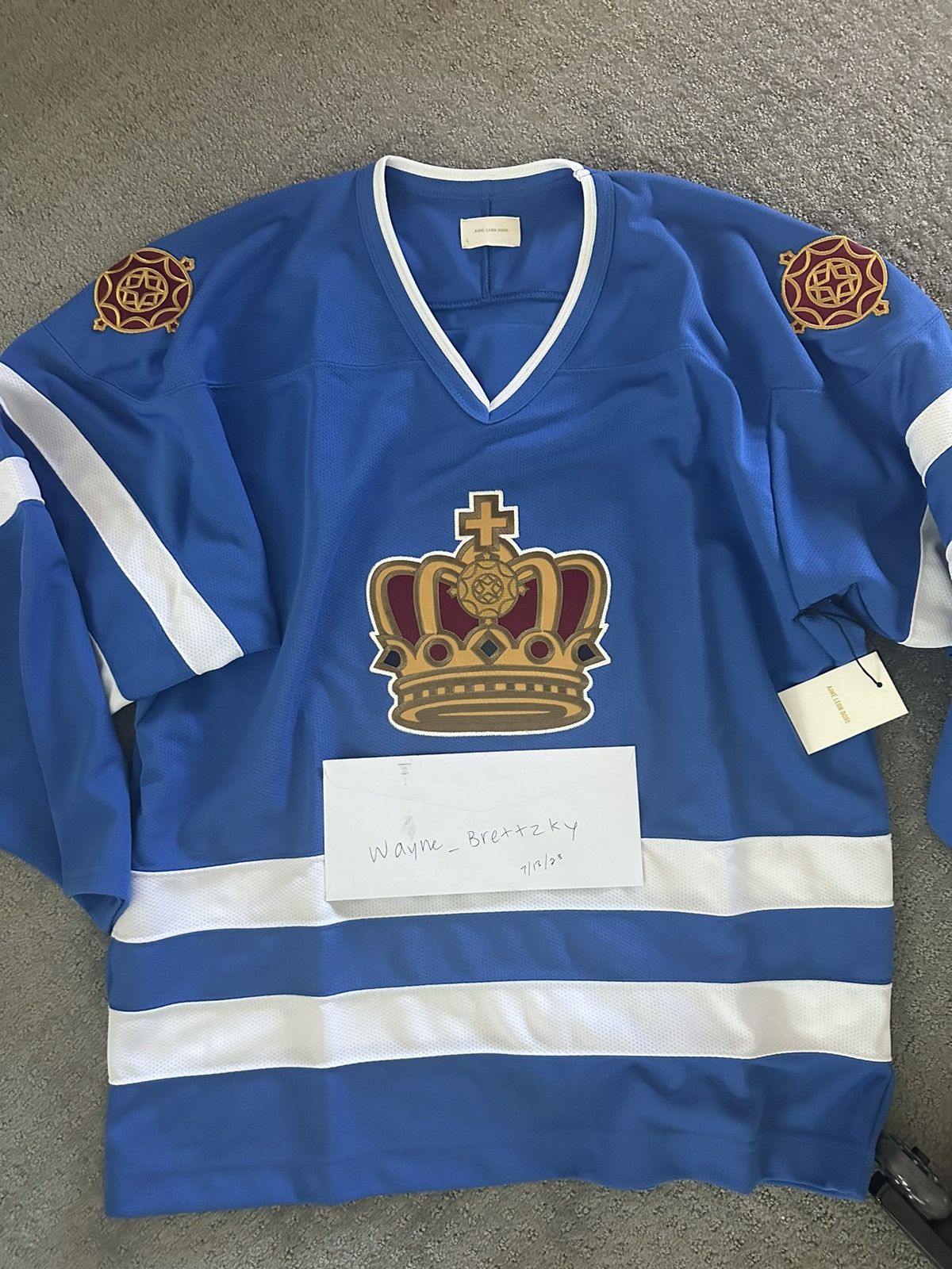 Aime Leon Dore Aime Leon Dore ALD Team Hockey Jersey Blue L