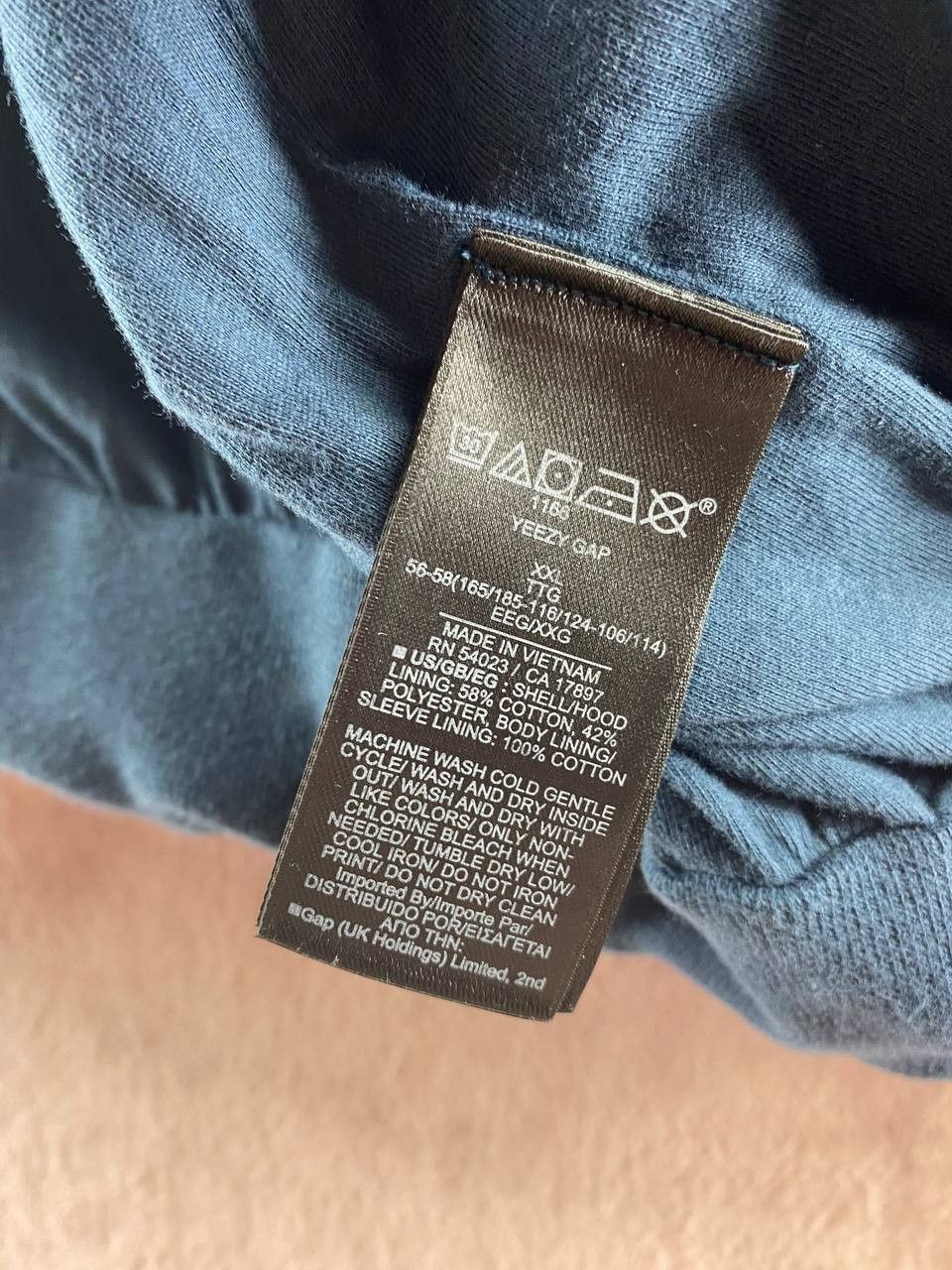 Gap YEEZY Gap Engineered by Balenciaga Dove Hoodie Dark Blue XXL Size US XXL / EU 58 / 5 - 8 Thumbnail