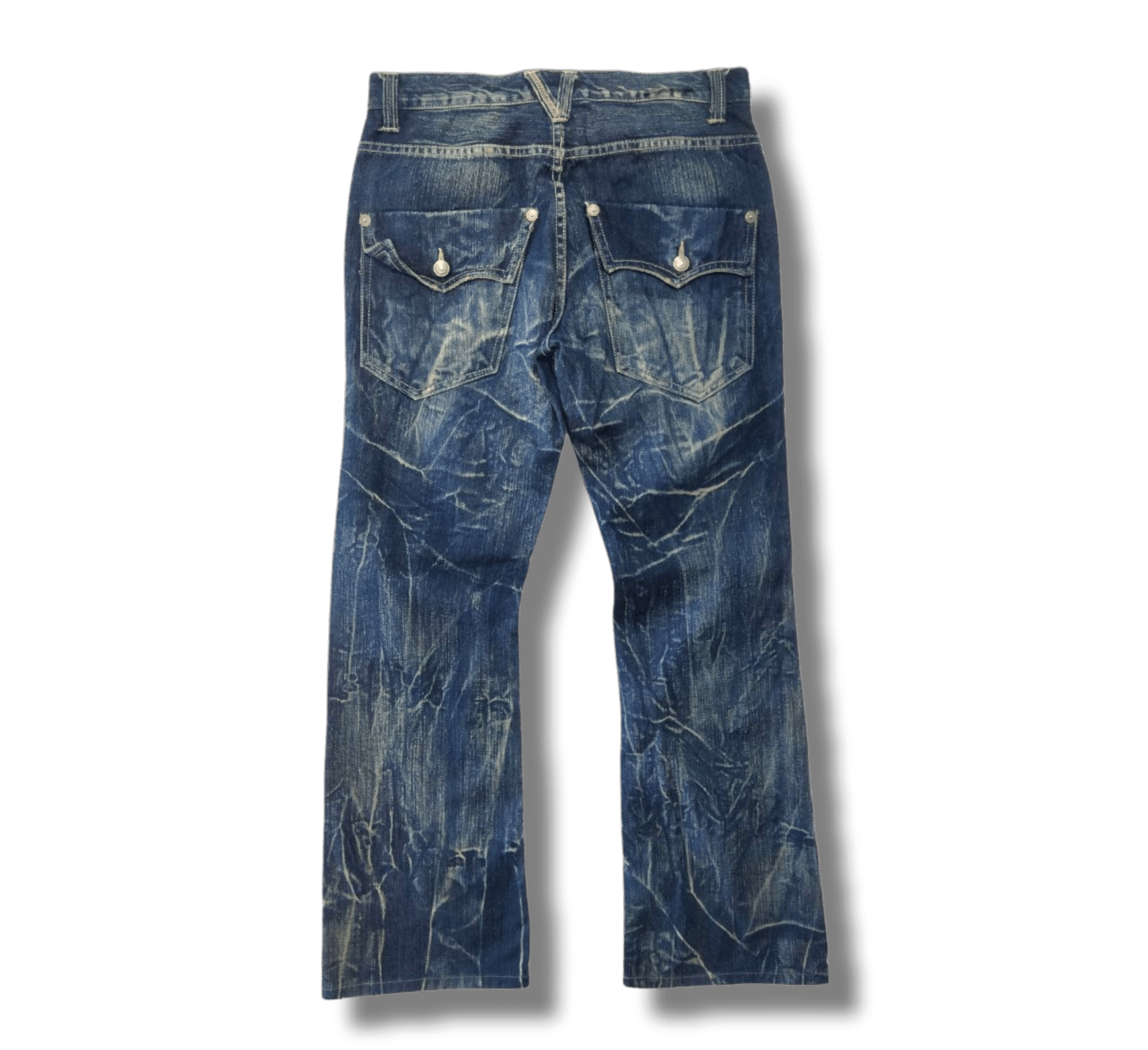 Japanese Brand Japanese Nylaus Clothing Distressed Style Jeans Size US 32 / EU 48 - 4 Thumbnail