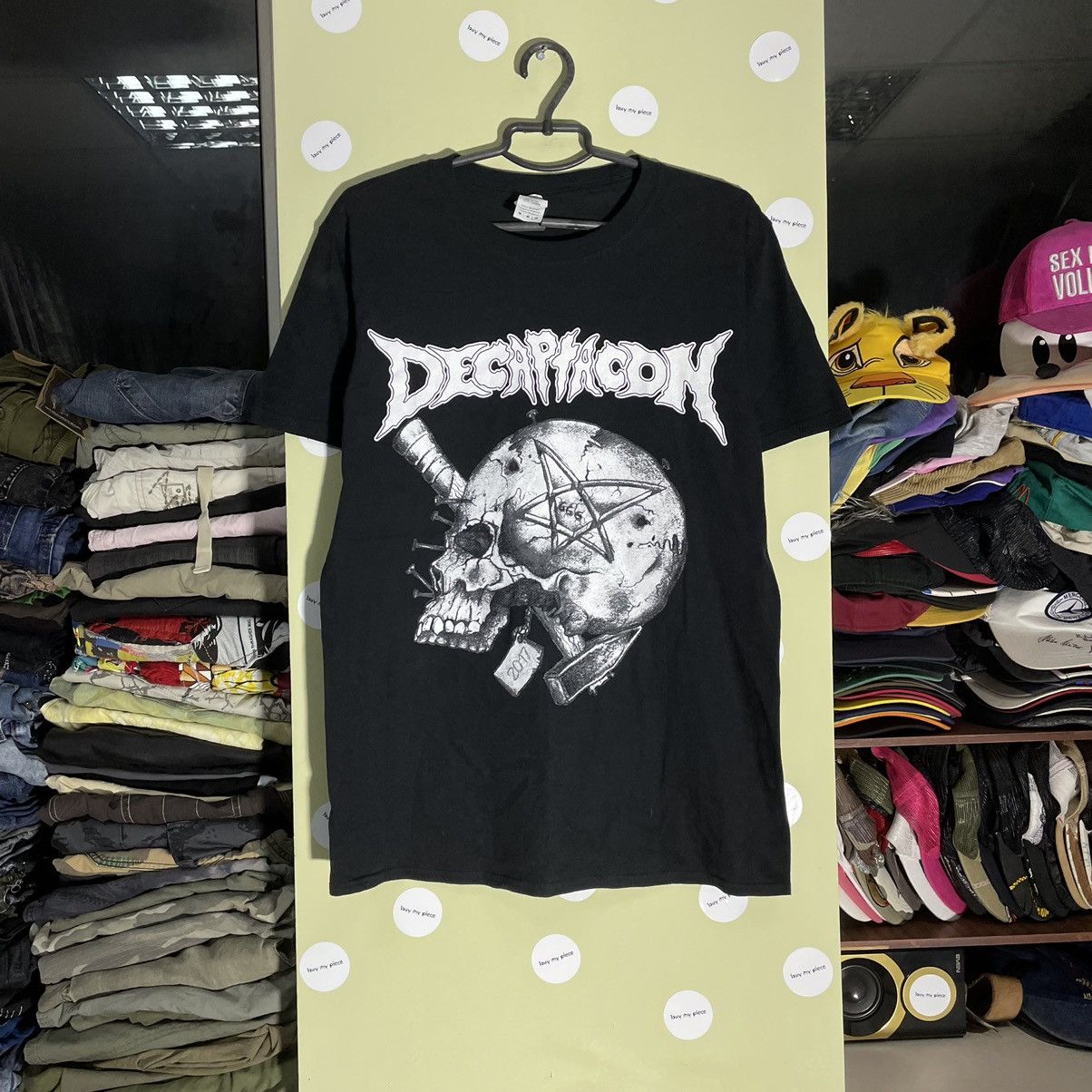 Vintage Vintage 90s Graphic Tee Skull Horror Punk Grunge Oversized M Size US M / EU 48-50 / 2 - 1 Thumbnail