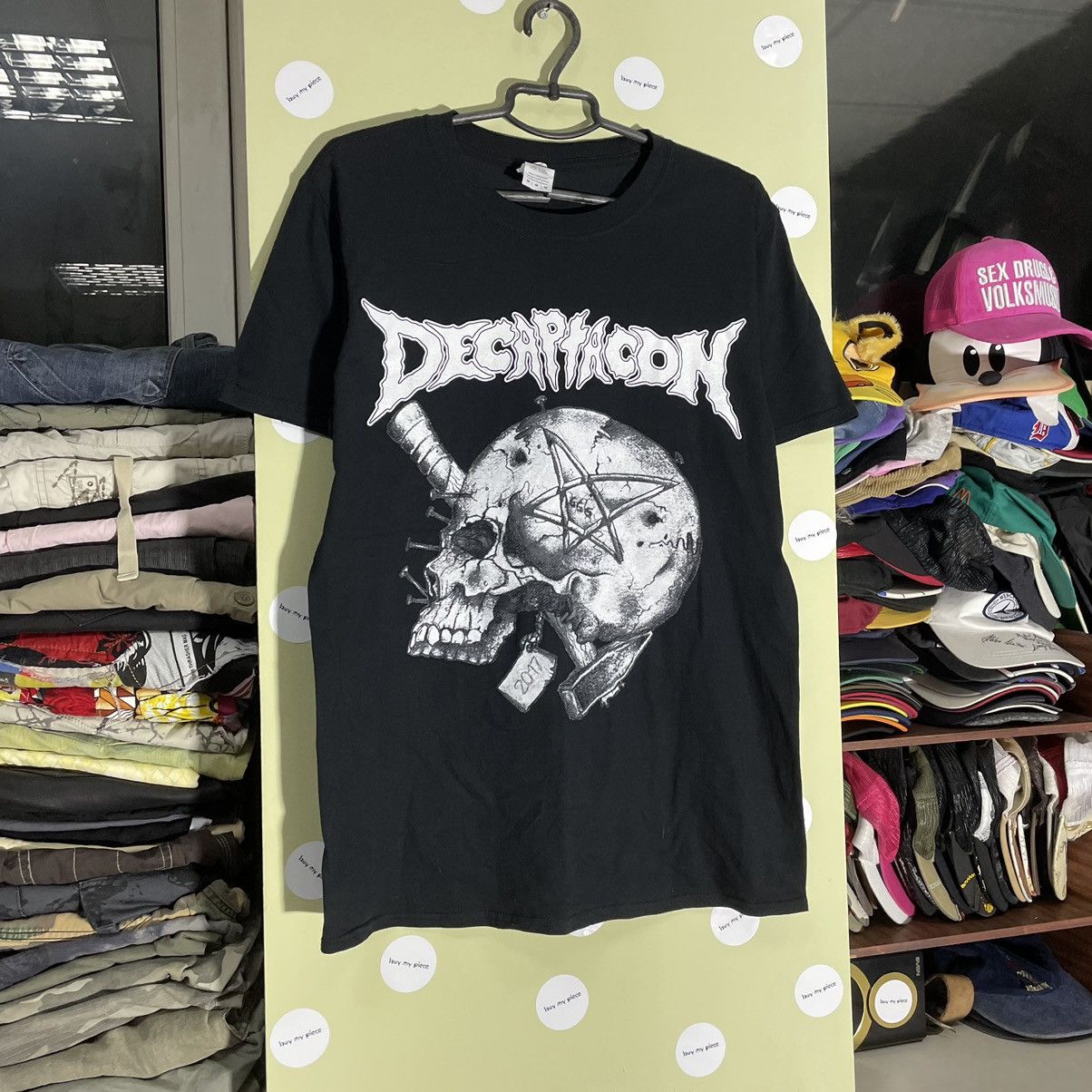 Vintage Vintage 90s Graphic Tee Skull Horror Punk Grunge Oversized M Size US M / EU 48-50 / 2 - 3 Thumbnail