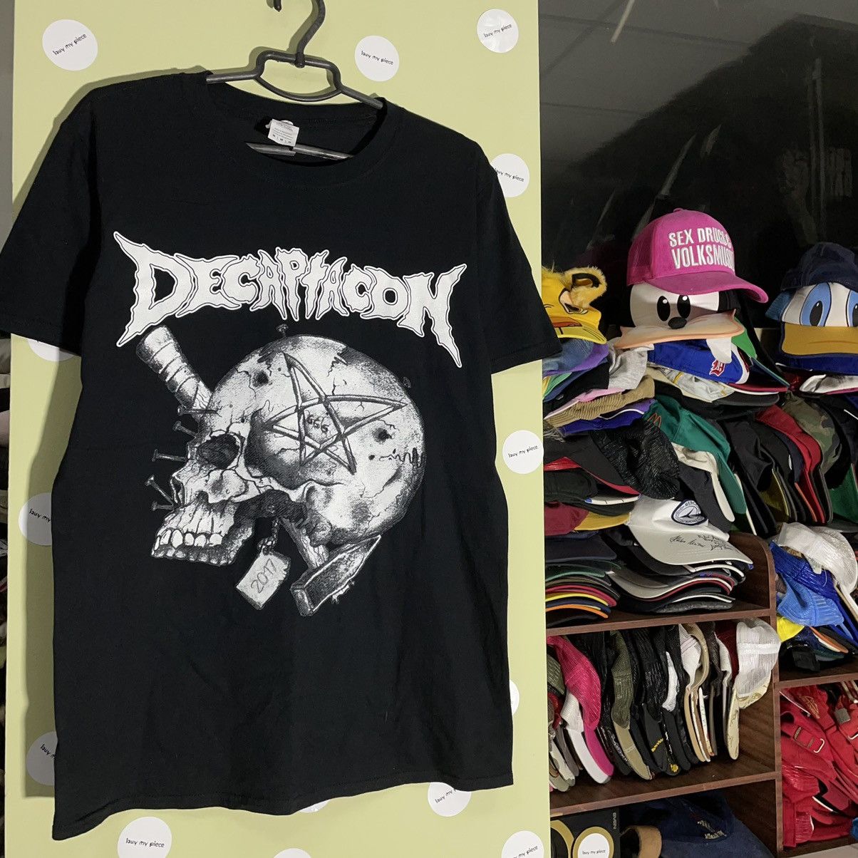 Vintage Vintage 90s Graphic Tee Skull Horror Punk Grunge Oversized M Size US M / EU 48-50 / 2 - 5 Thumbnail
