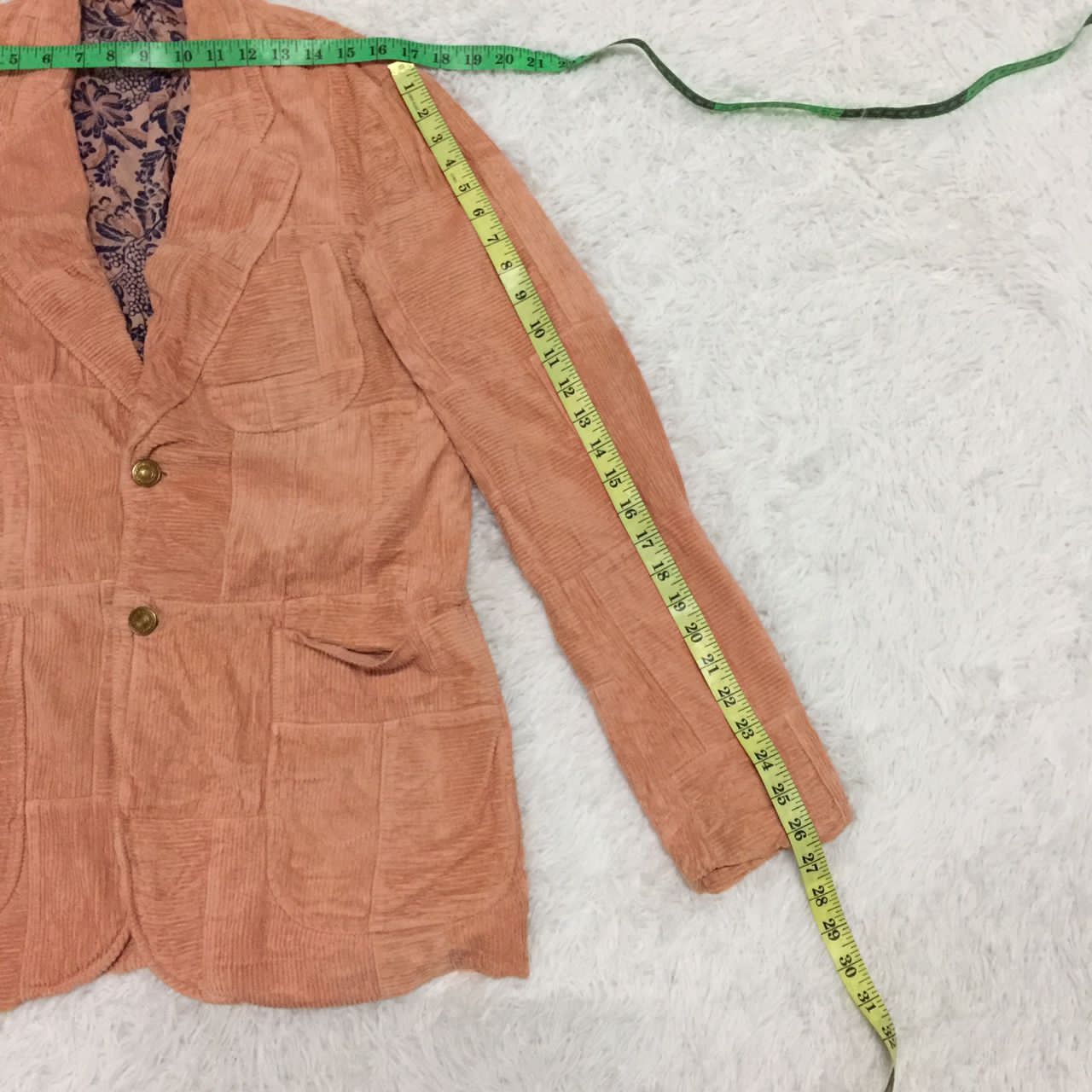 Japanese Brand Nice Corduroy Patchwork Like Jacket Coat Made in Japan Size US M / EU 48-50 / 2 - 10 Thumbnail