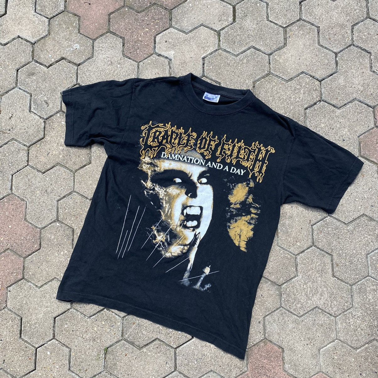 Band Tees Vintage 90s Cradle Of Filth Damnation Abd A Day Tee Size US M / EU 48-50 / 2 - 1 Thumbnail